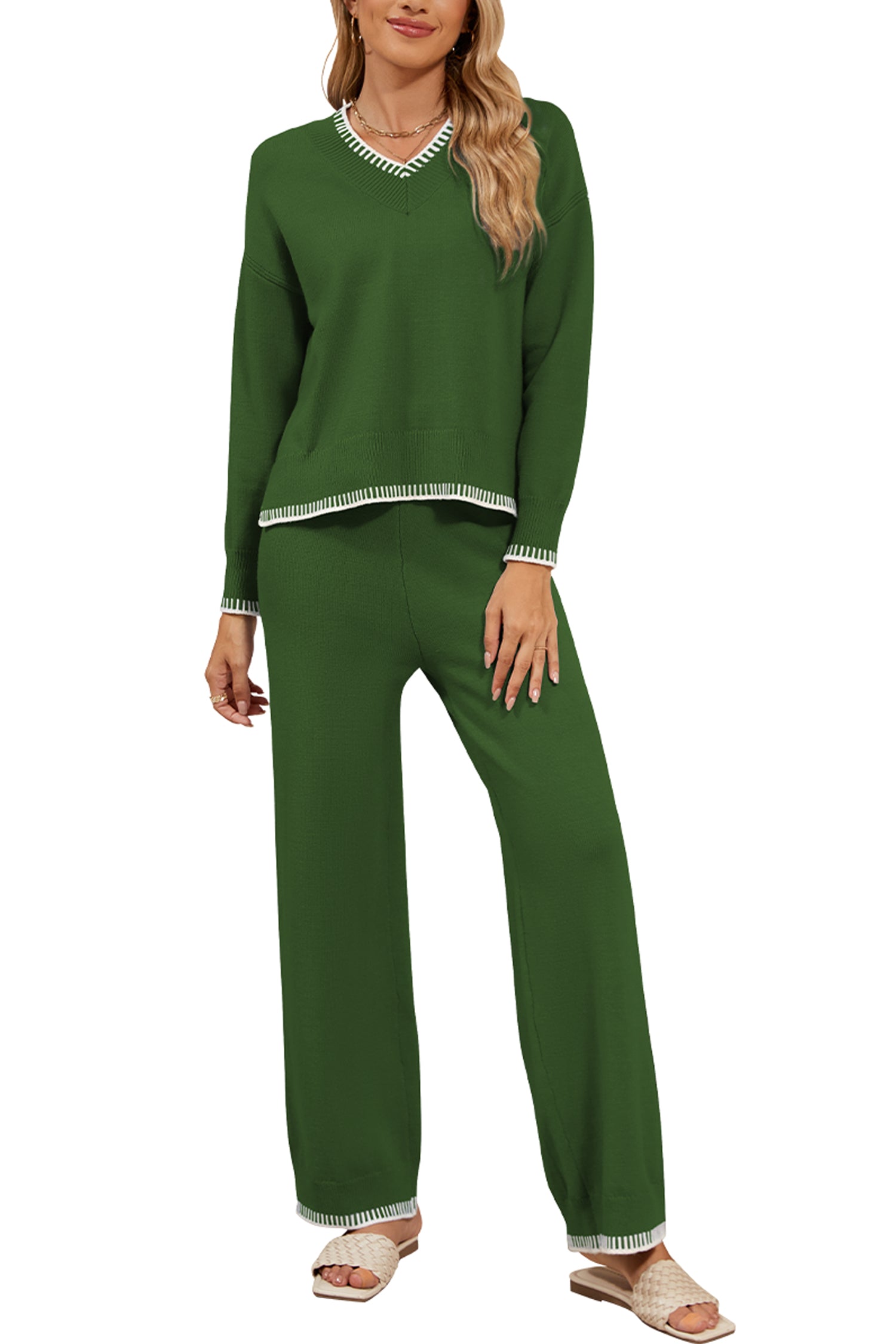 Cakulo Women's 2-Piece Set Fall Sweatsuit Loungewear 2024