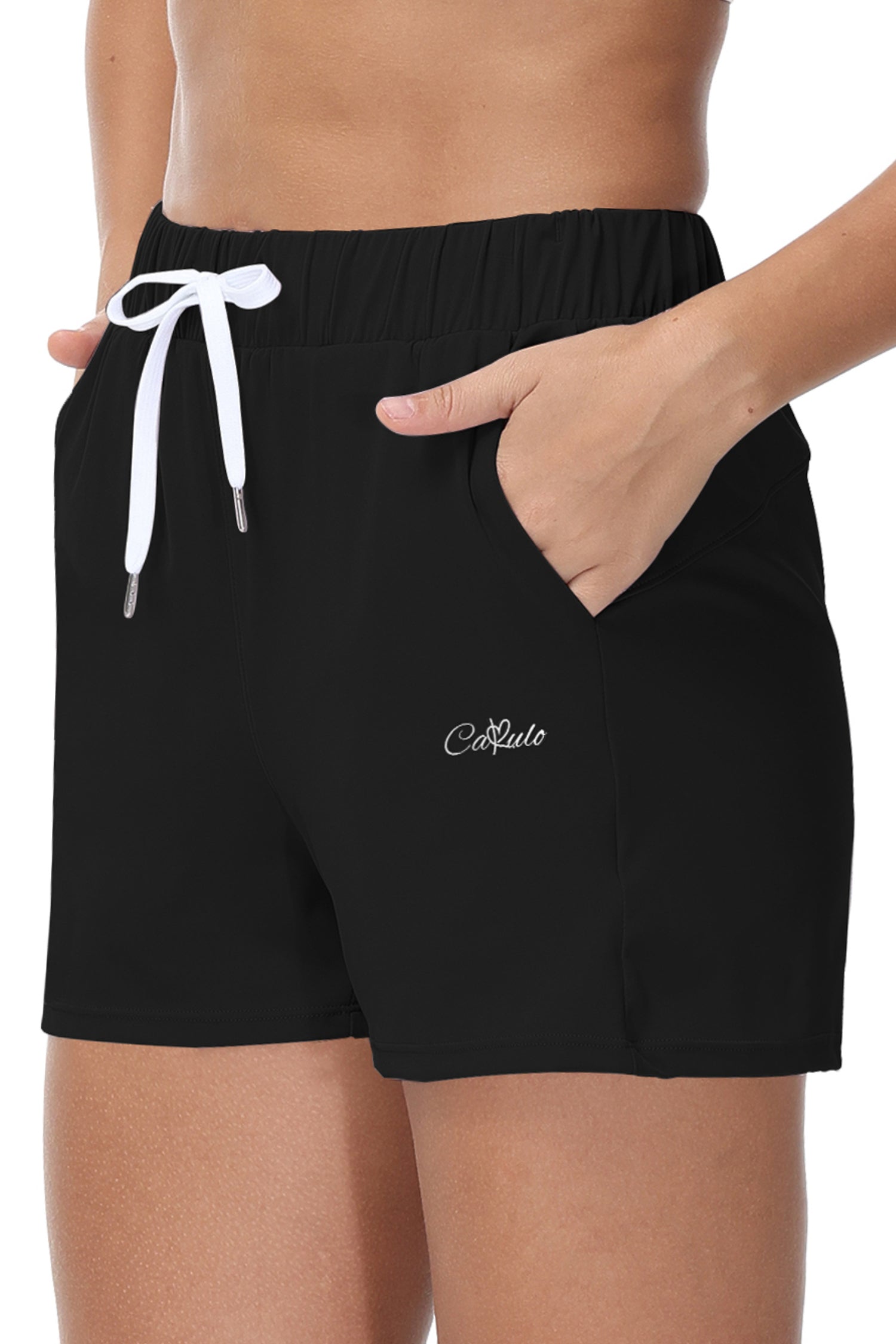 Cakulo Women's Jersey Athletic Shorts with Pocket