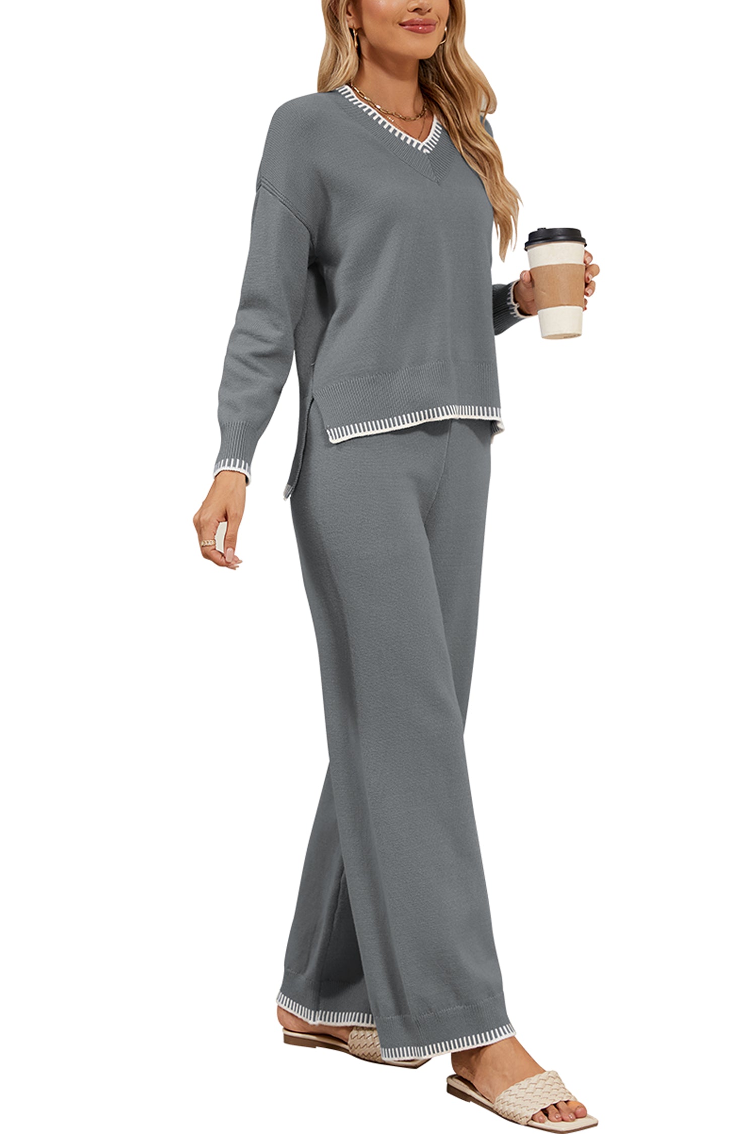 Cakulo Women's 2-Piece Set Fall Sweatsuit Loungewear 2024