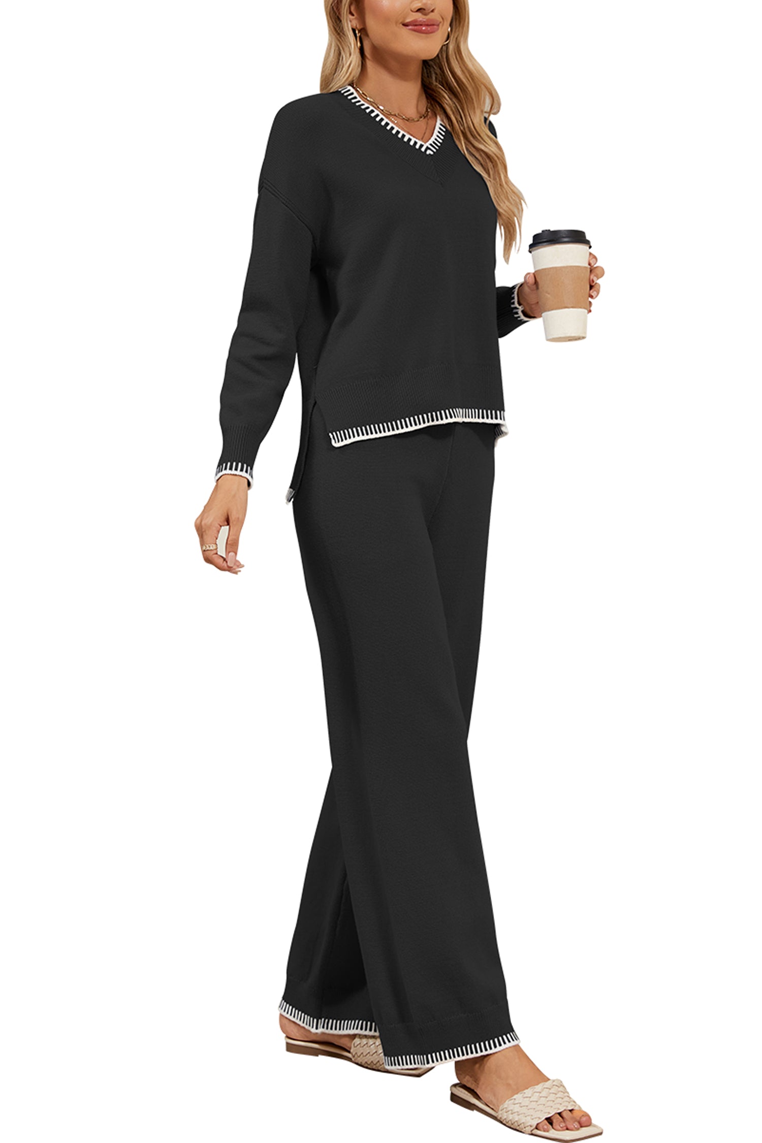 Cakulo Women's 2-Piece Set Fall Sweatsuit Loungewear 2024