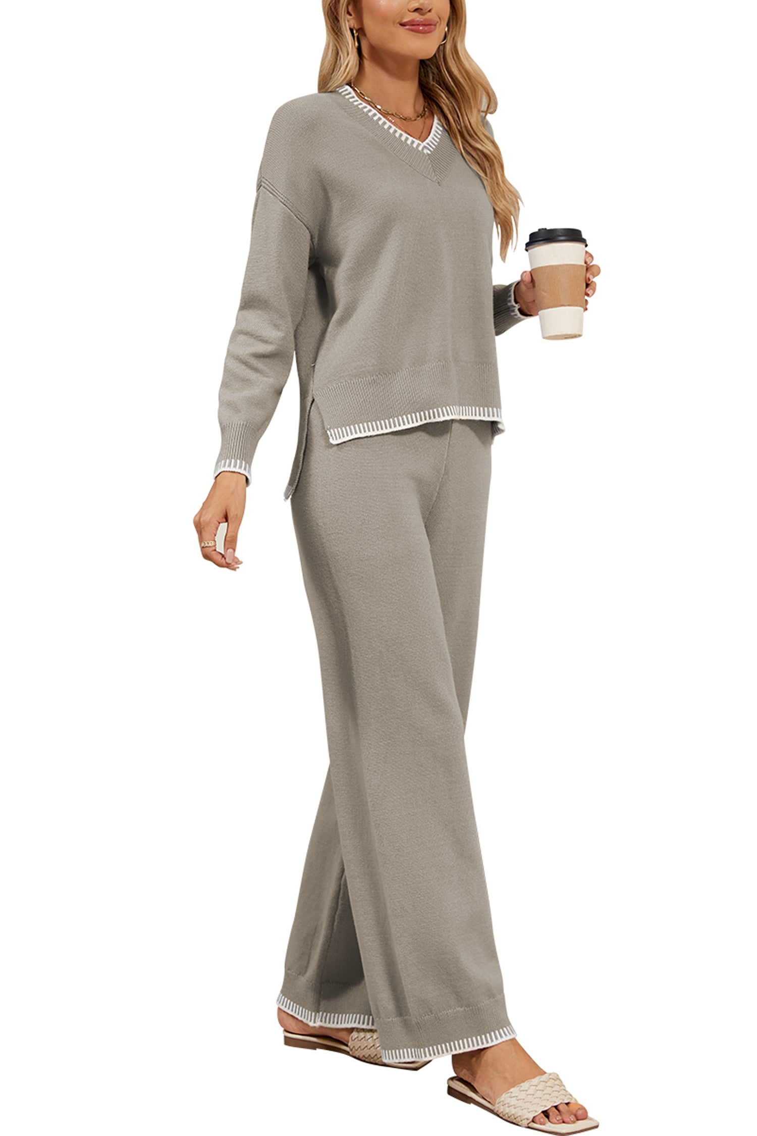 Cakulo Women's 2-Piece Set Fall Sweatsuit Loungewear 2024