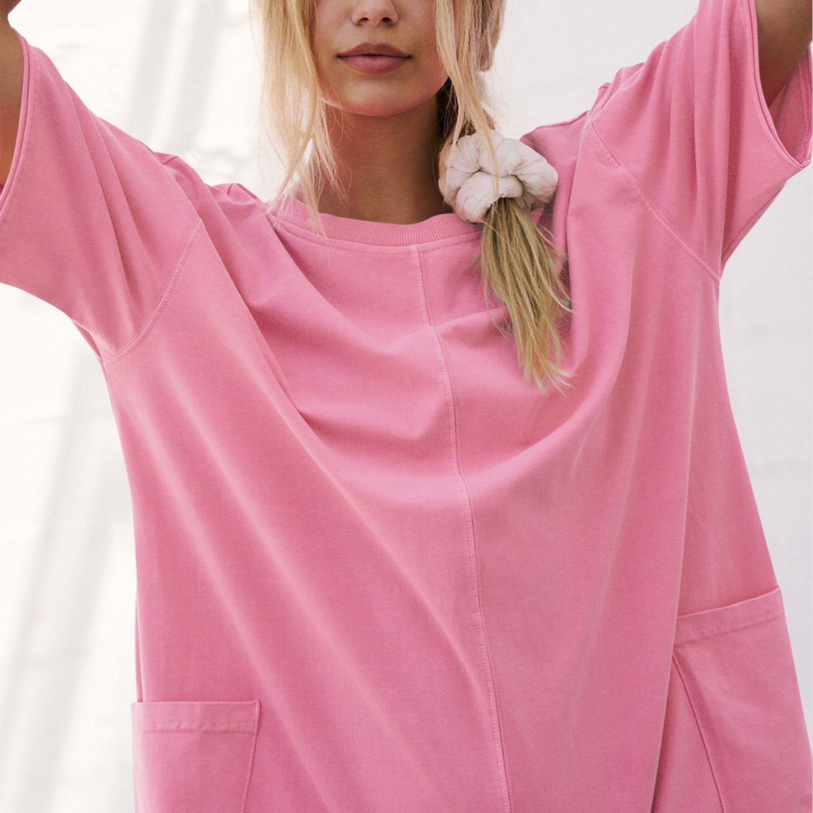 Cakulo Summer Oversized Tee Romper for Women