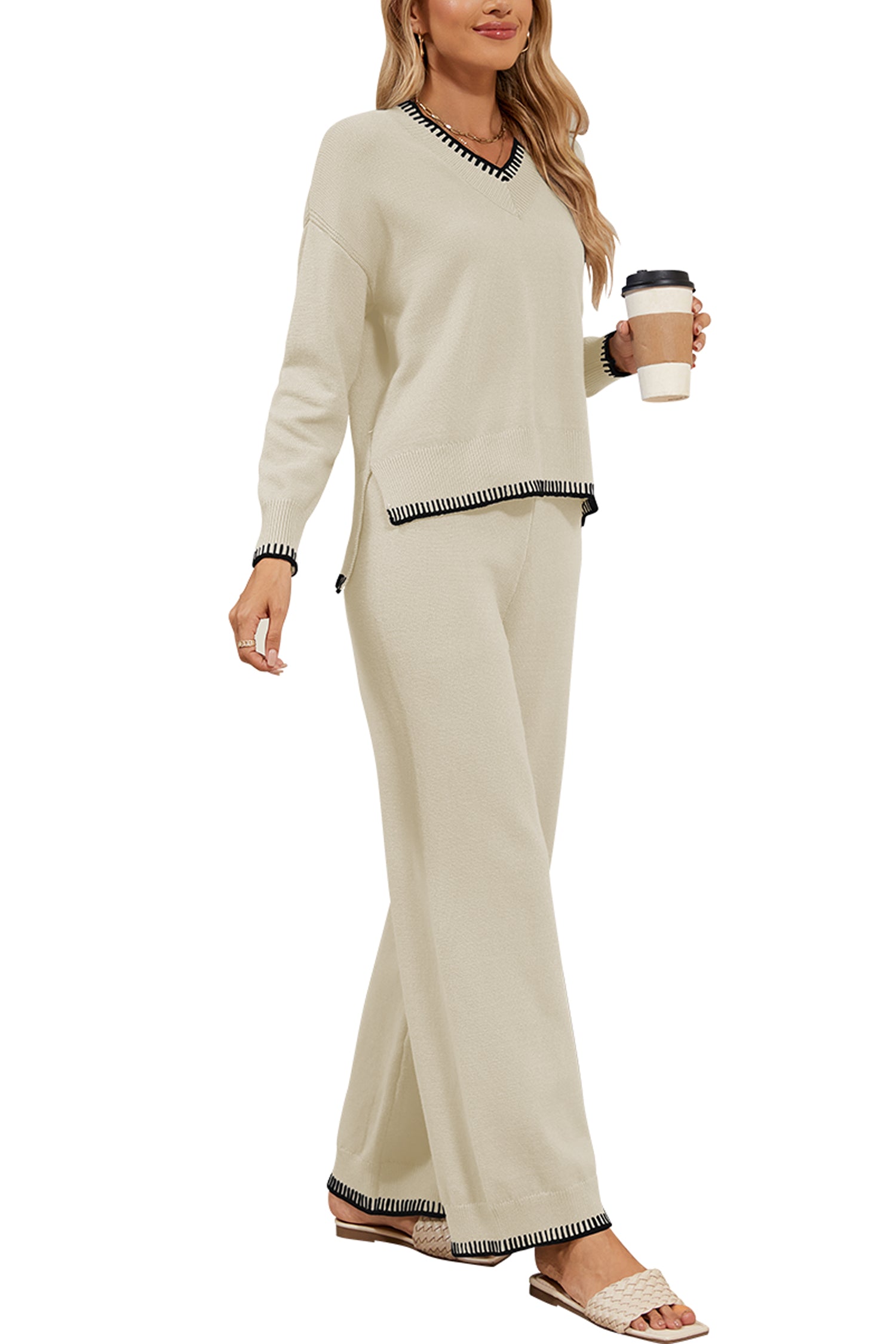 Cakulo Women's 2-Piece Set Fall Sweatsuit Loungewear 2024