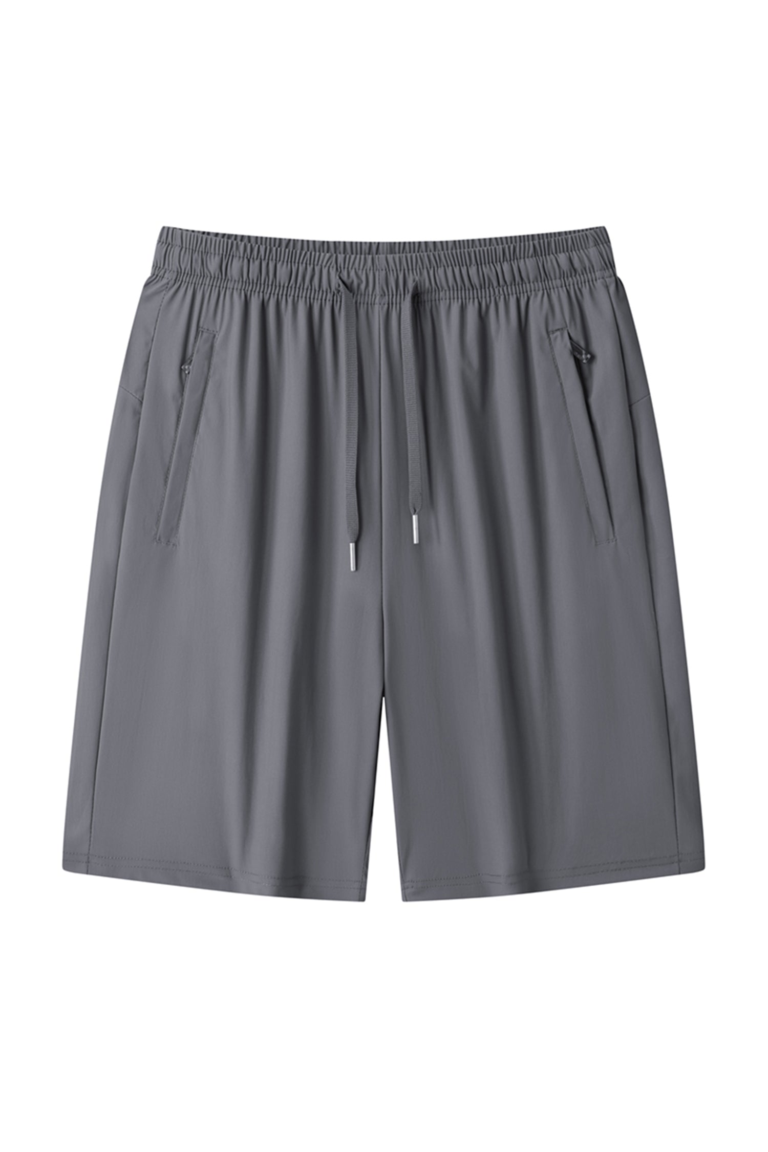 Cakulo Men's Comfy Bermuda Workout Shorts with Zipper Pockets