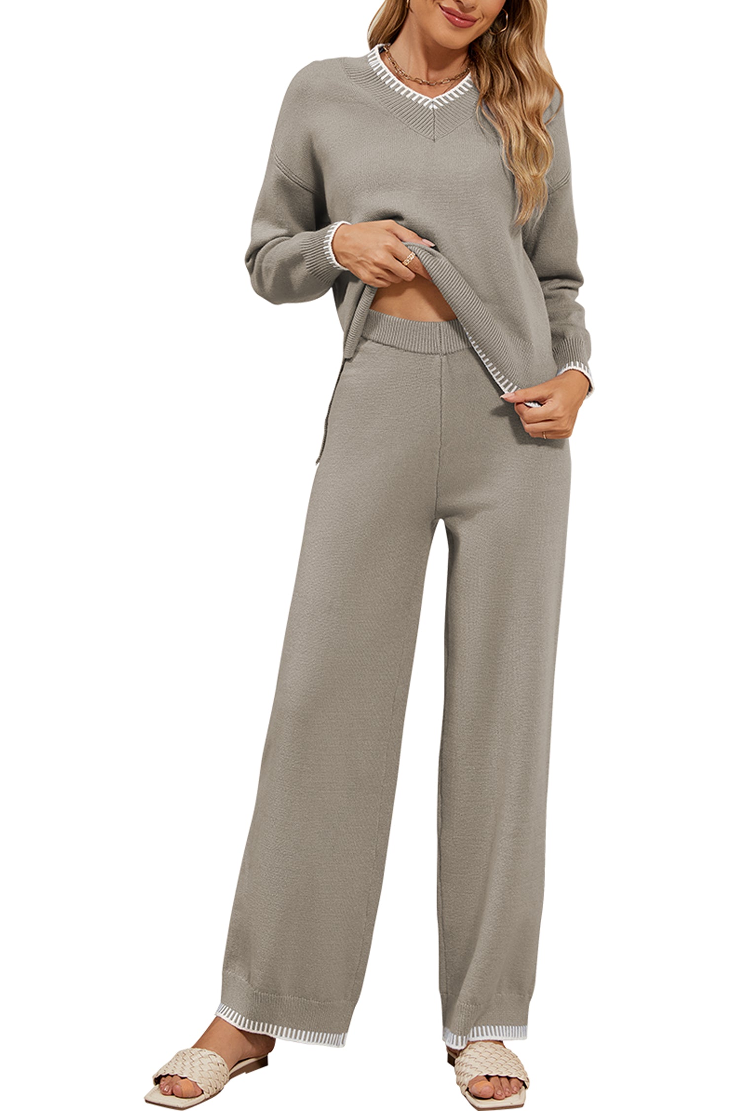 Cakulo Women's 2-Piece Set Fall Sweatsuit Loungewear 2024