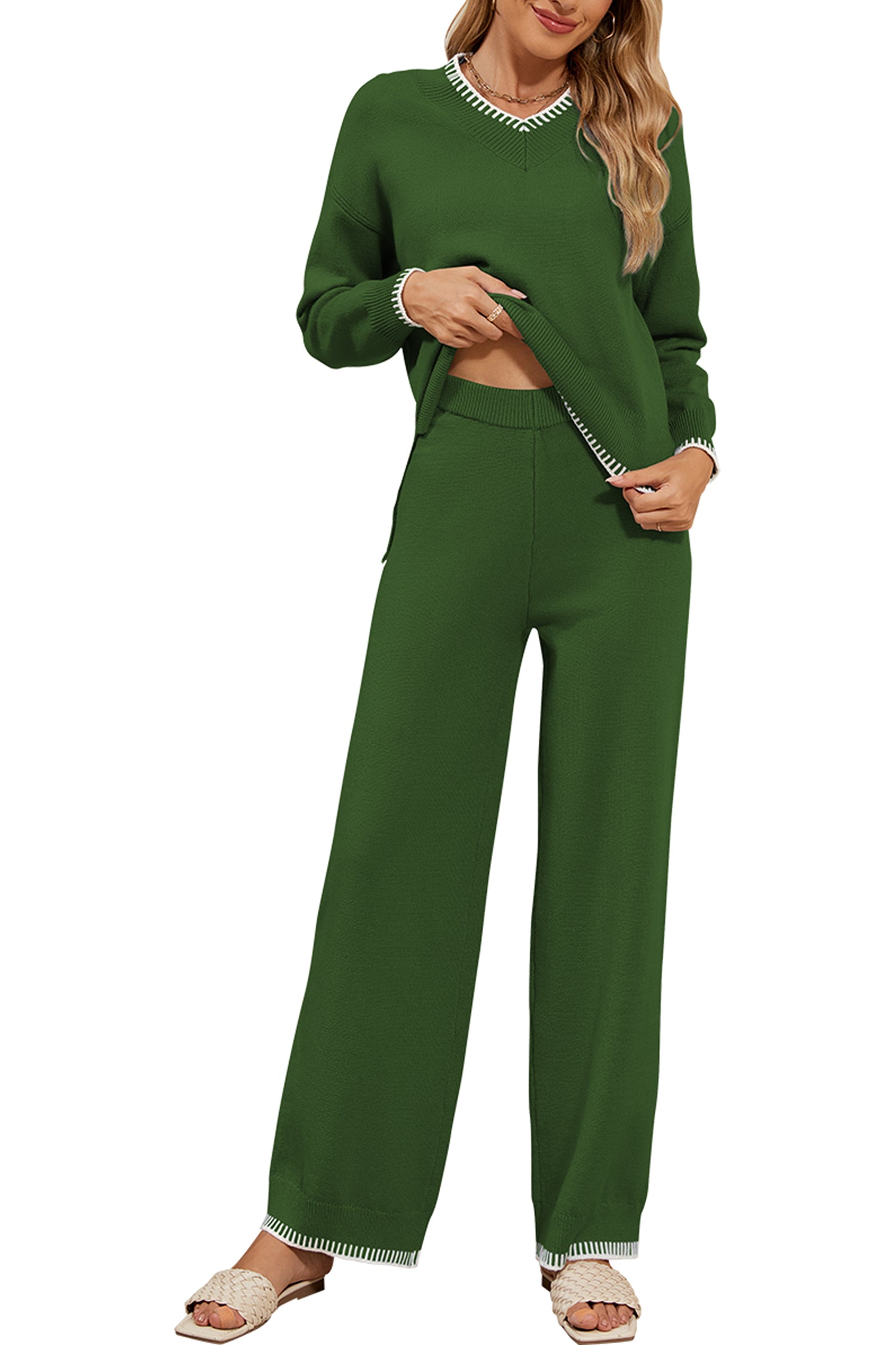 Cakulo Women's 2-Piece Set Fall Sweatsuit Loungewear 2024