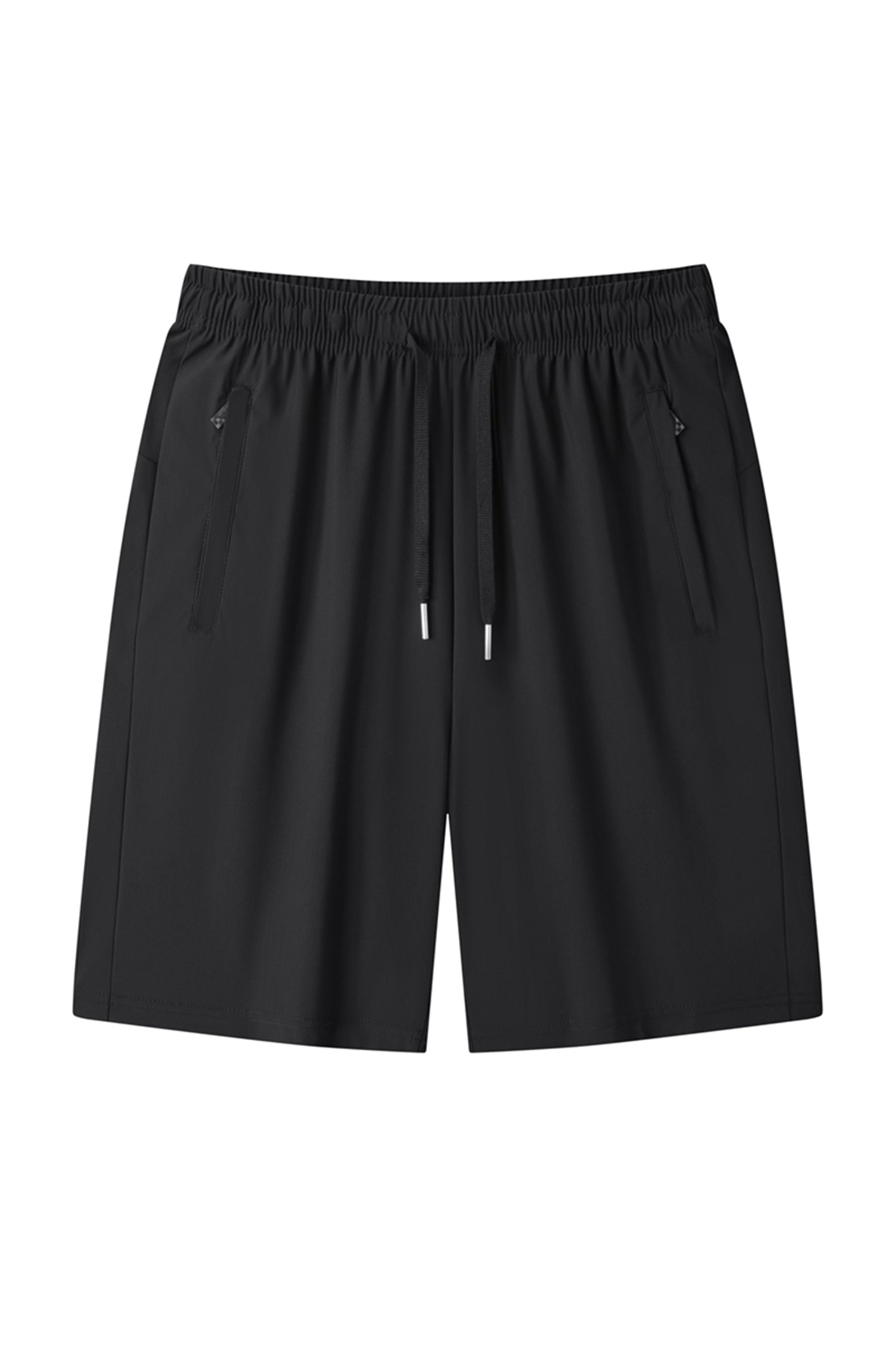 Cakulo Men's Comfy Bermuda Workout Shorts with Zipper Pockets