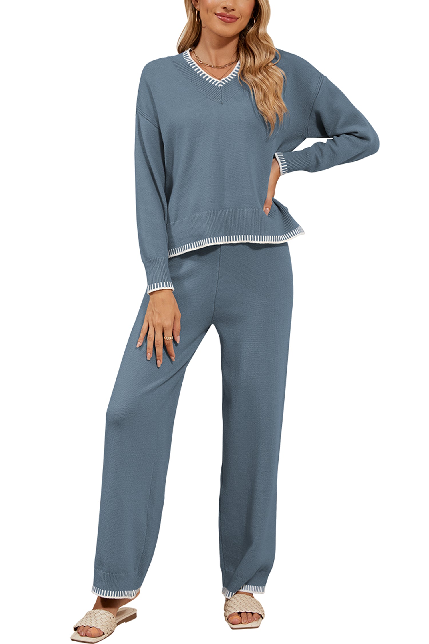 Cakulo Women's 2-Piece Set Fall Sweatsuit Loungewear 2024