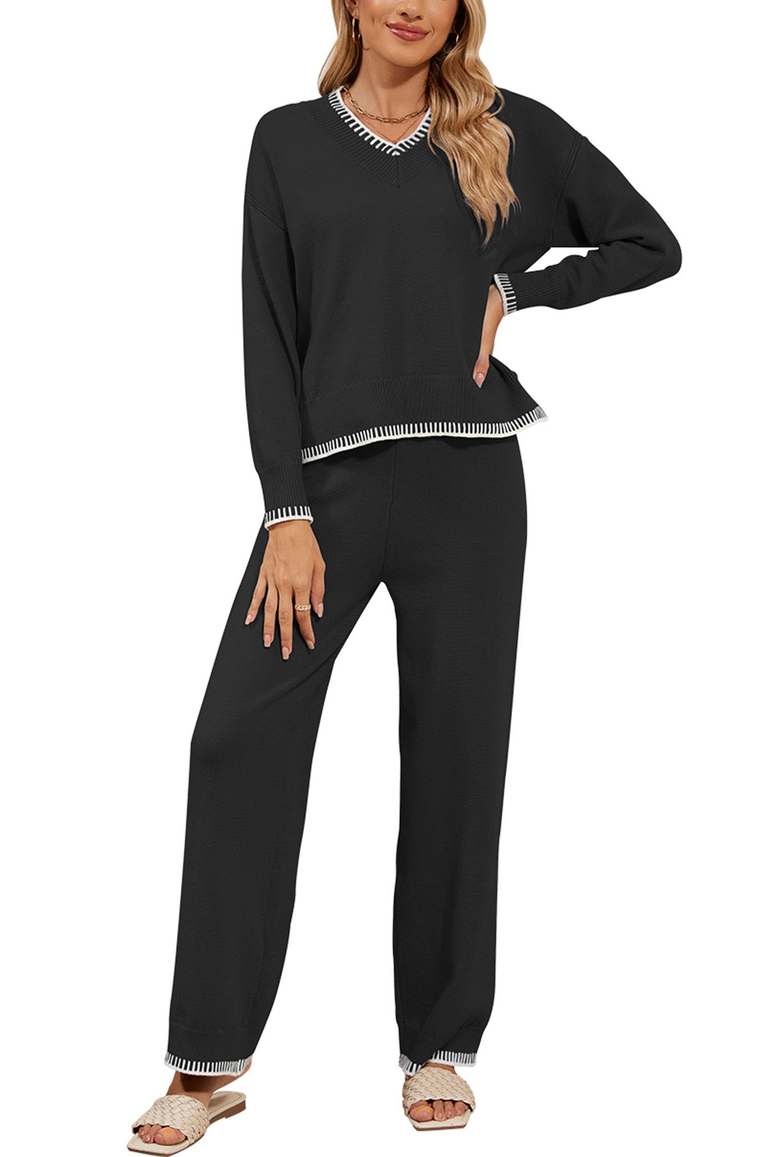 Cakulo Women's 2-Piece Set Fall Sweatsuit Loungewear 2024