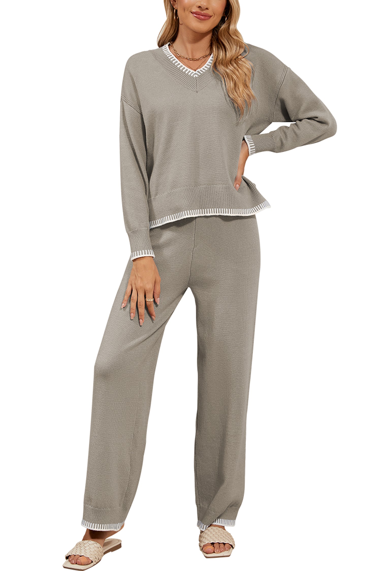 Cakulo Women's 2-Piece Set Fall Sweatsuit Loungewear 2024