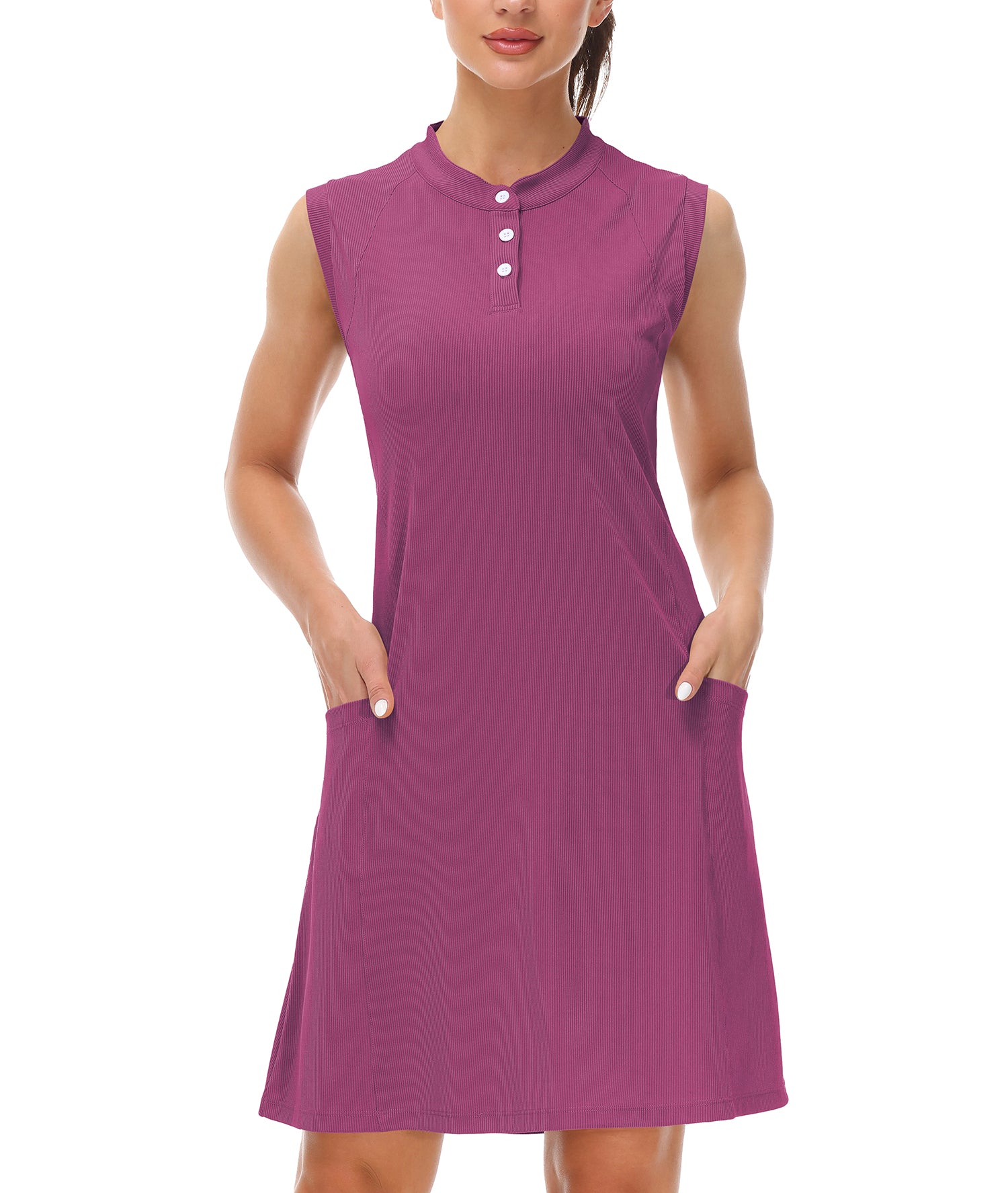 Cakulo Women's Active Polo Dresses with Pockets