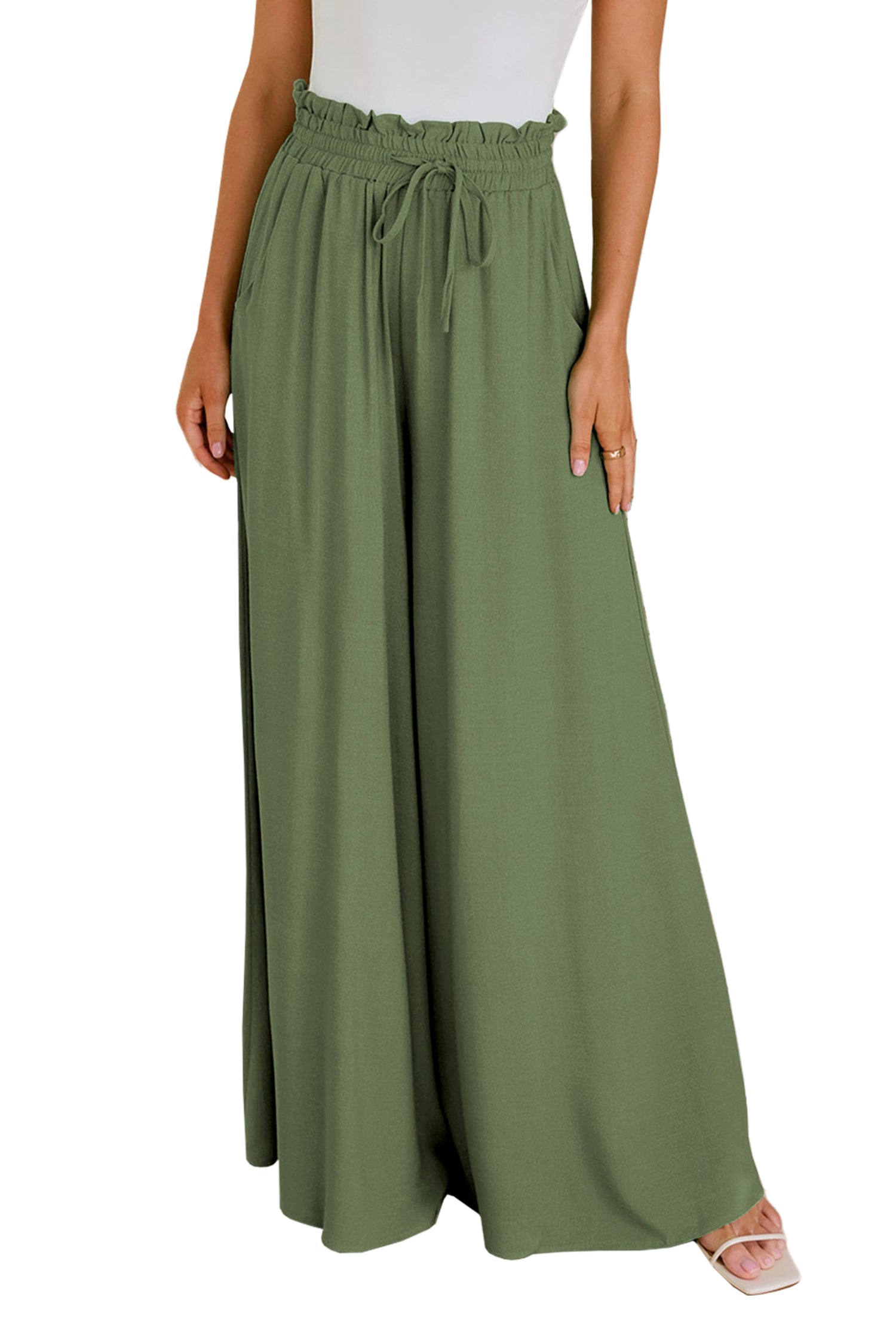 Cakulo Women's Wide Leg Beach Pants