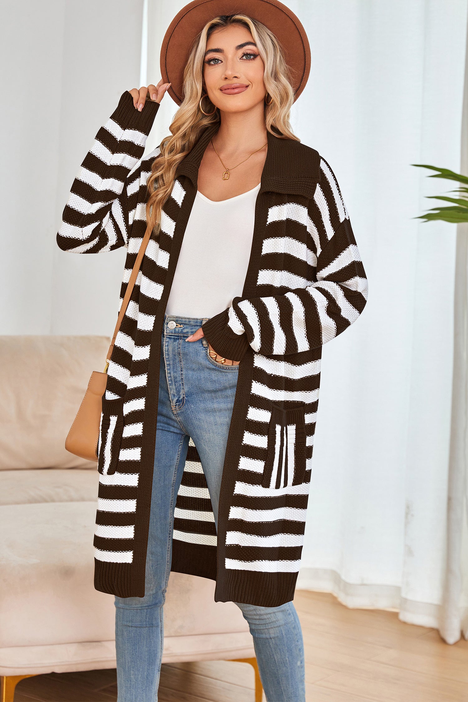 Cakulo Women's Oversized Knit Cardigan 2024