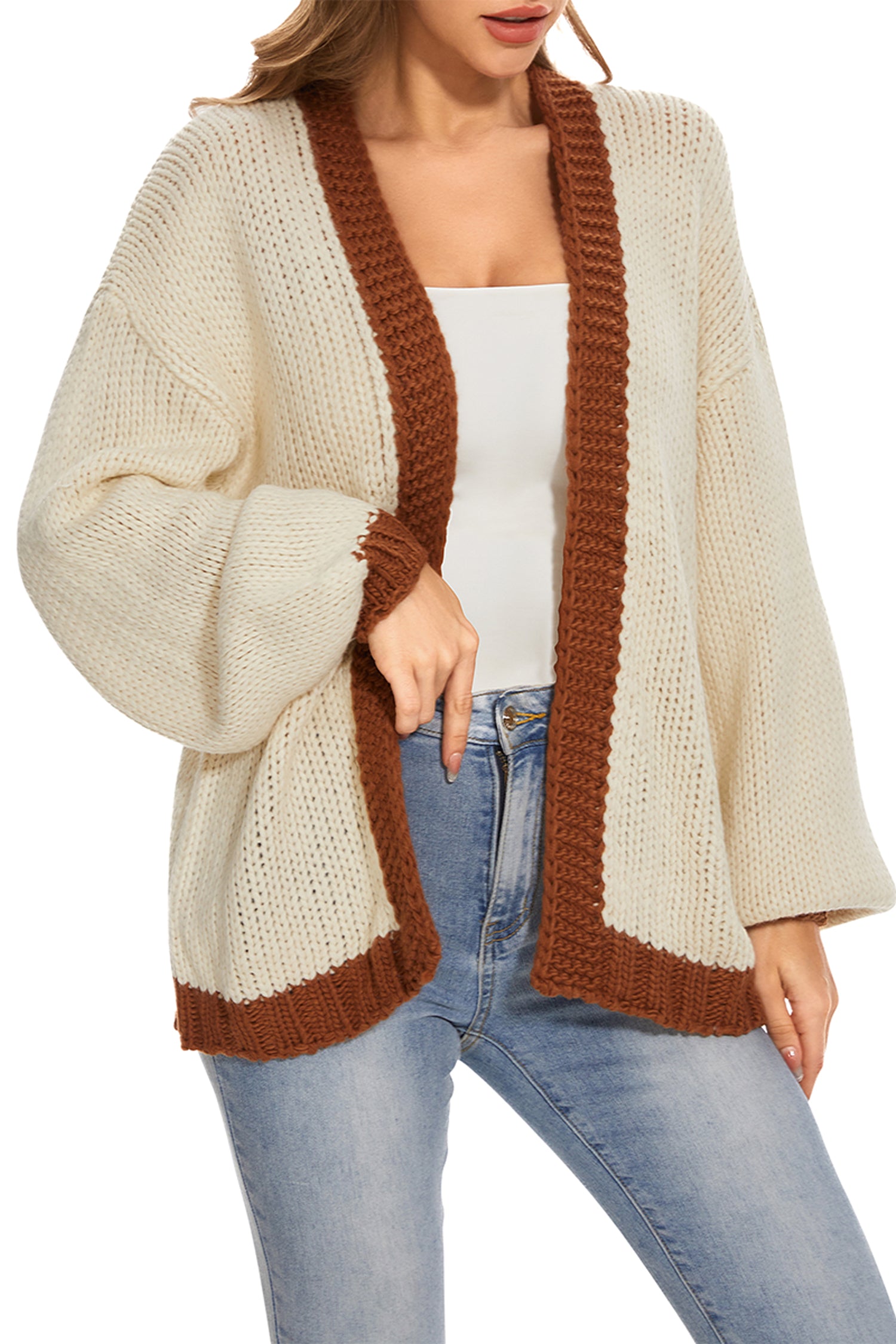 Cakulo Women's Oversized Chunky Knit Cardigan 2024