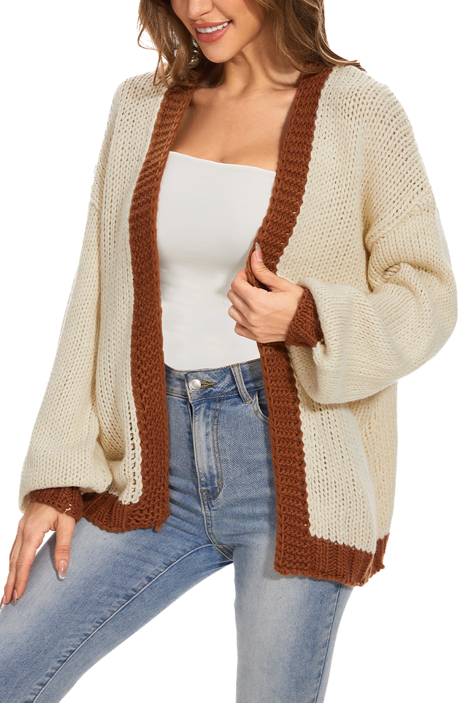 Cakulo Women's Oversized Chunky Knit Cardigan 2024