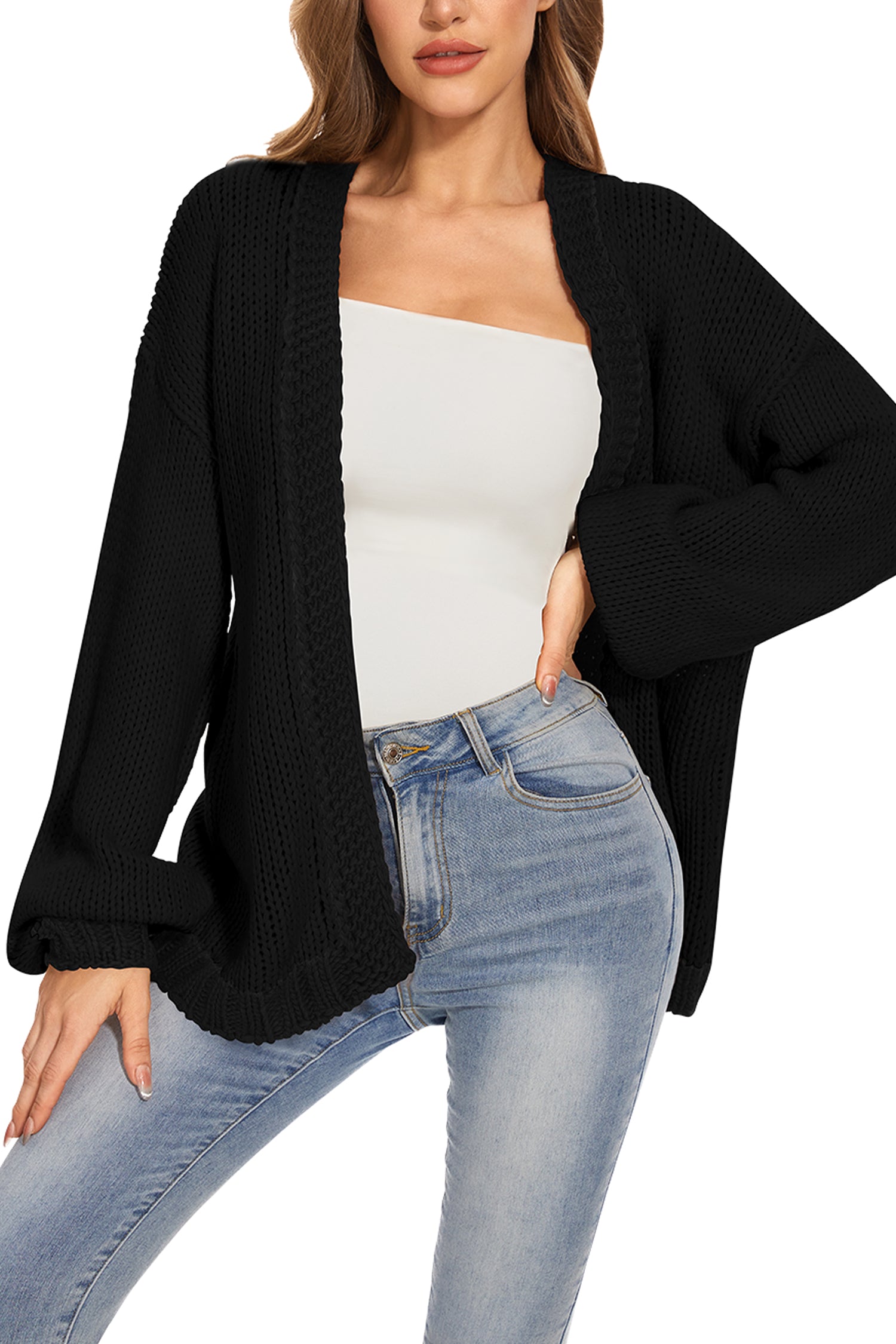 Cakulo Women's Oversized Chunky Knit Cardigan 2024