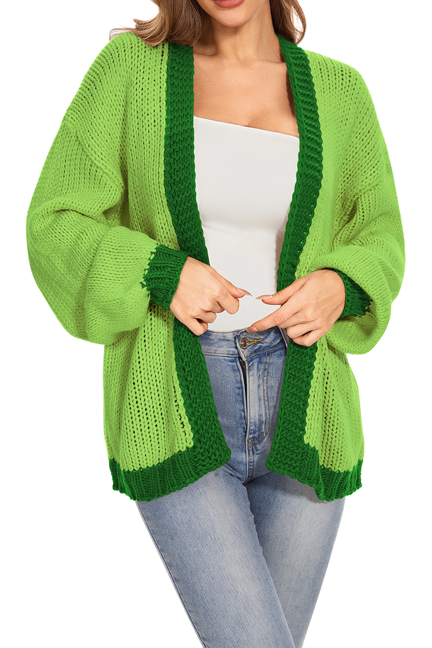 Cakulo Women's Oversized Chunky Knit Cardigan 2024