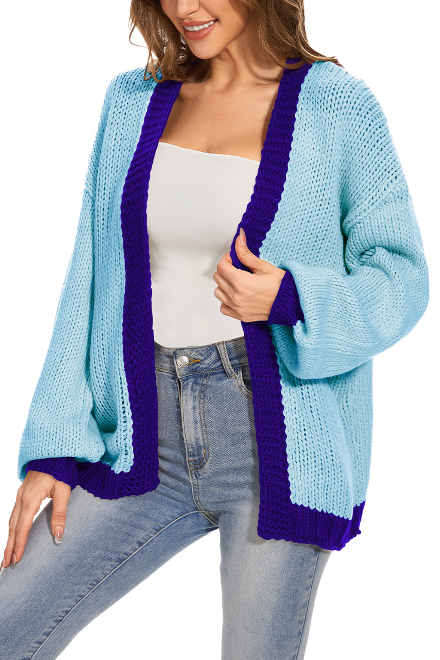 Cakulo Women's Oversized Chunky Knit Cardigan 2024