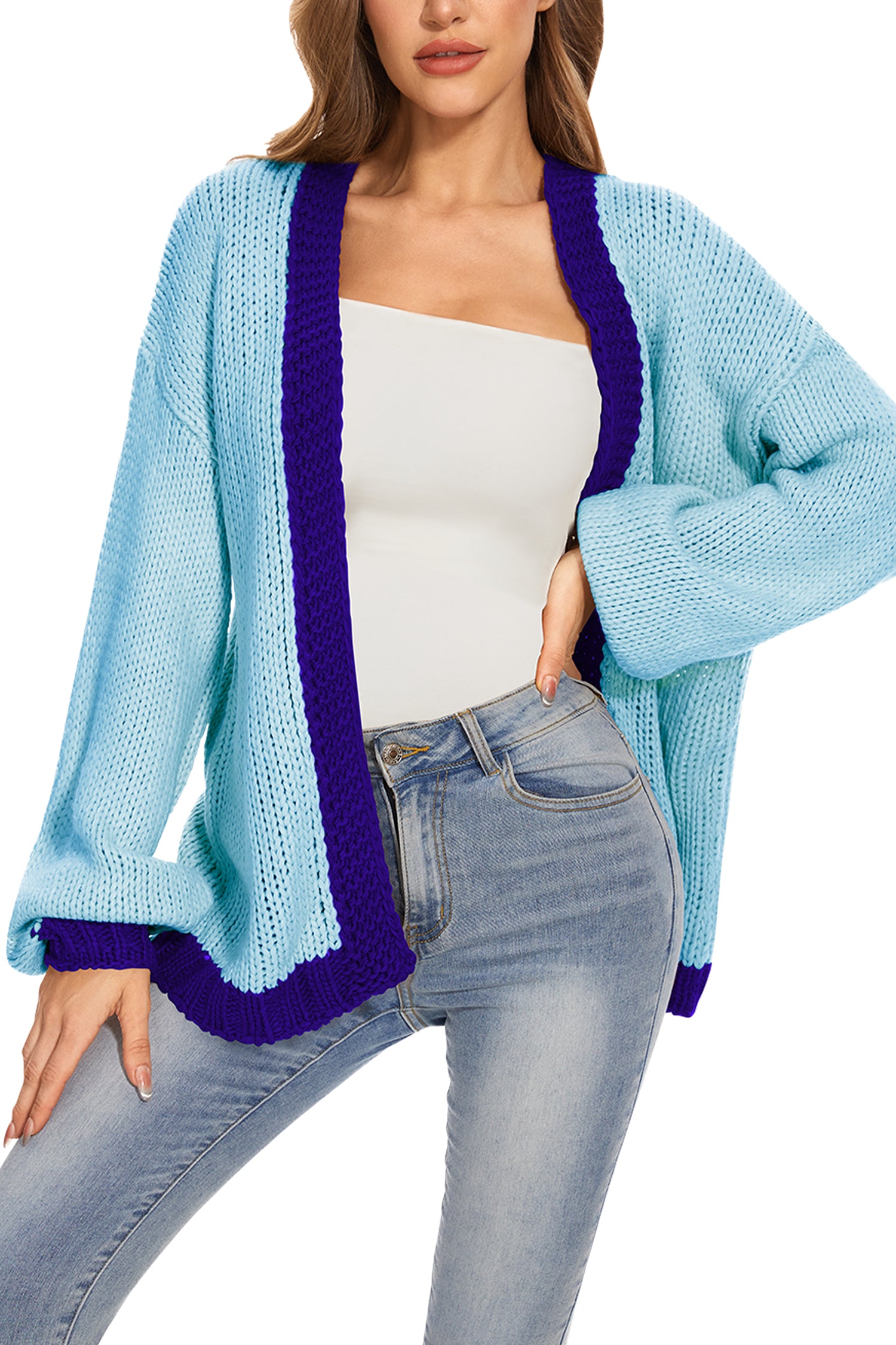 Cakulo Women's Oversized Chunky Knit Cardigan 2024