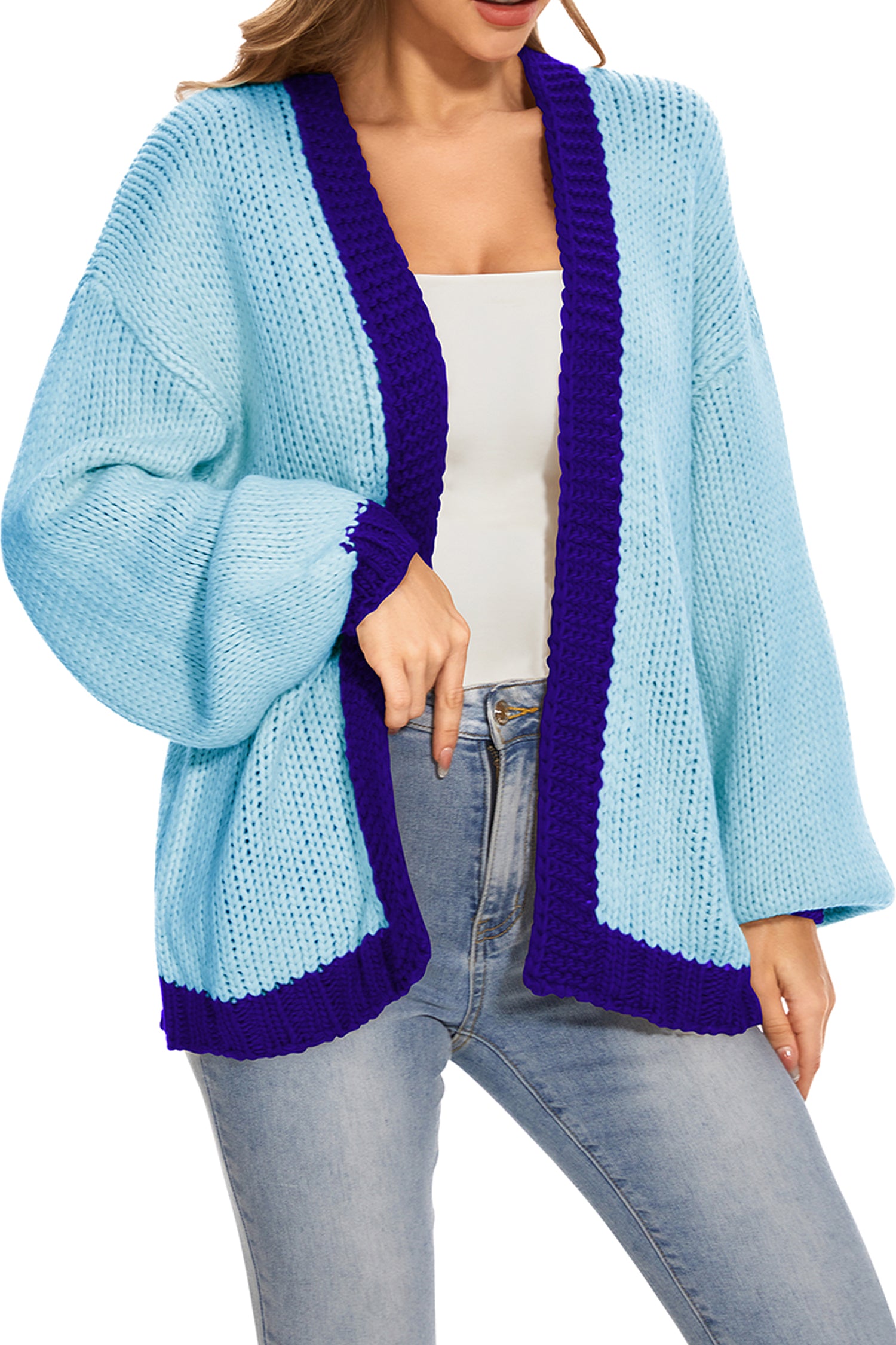 Cakulo Women's Oversized Chunky Knit Cardigan 2024