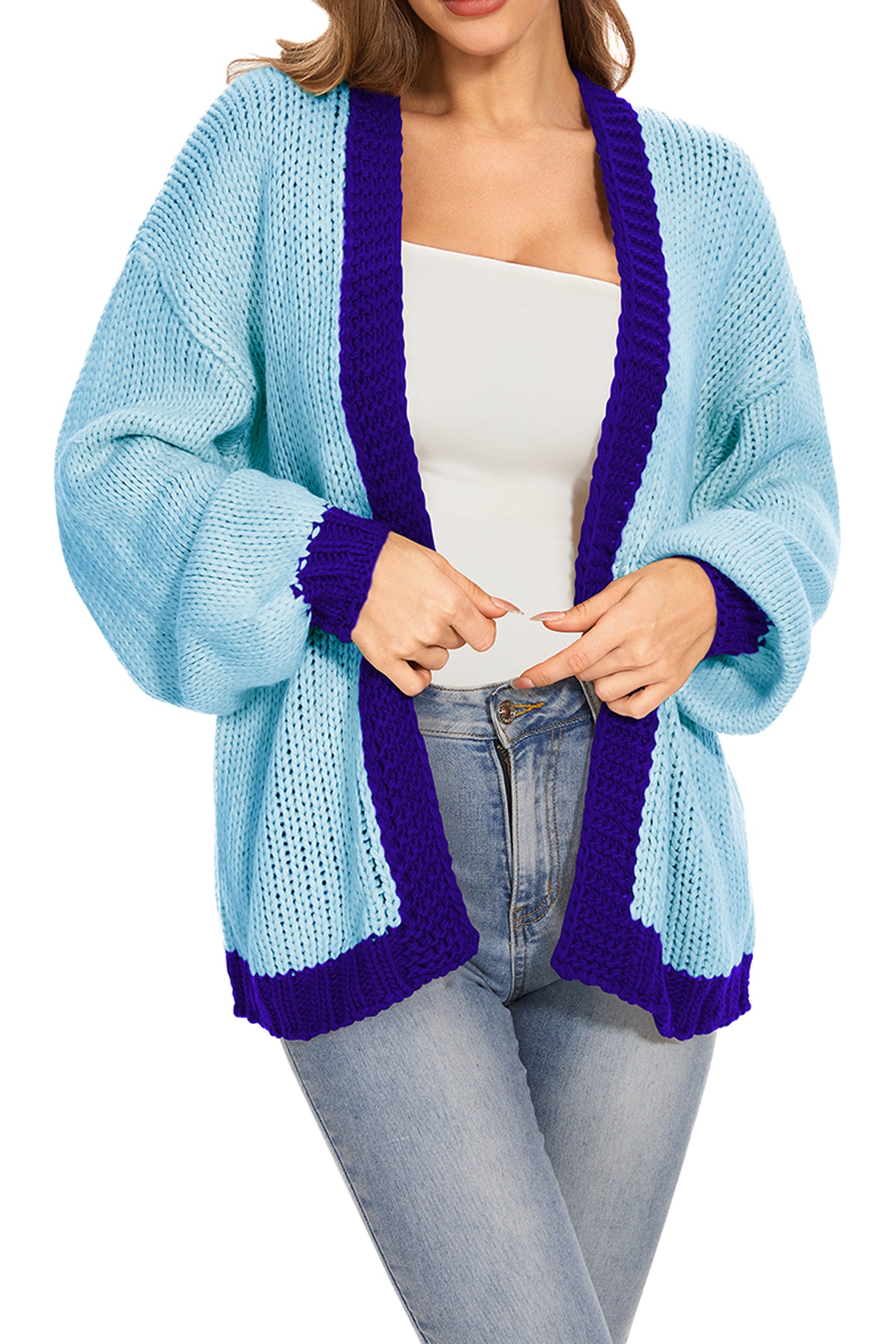 Cakulo Women's Oversized Chunky Knit Cardigan 2024