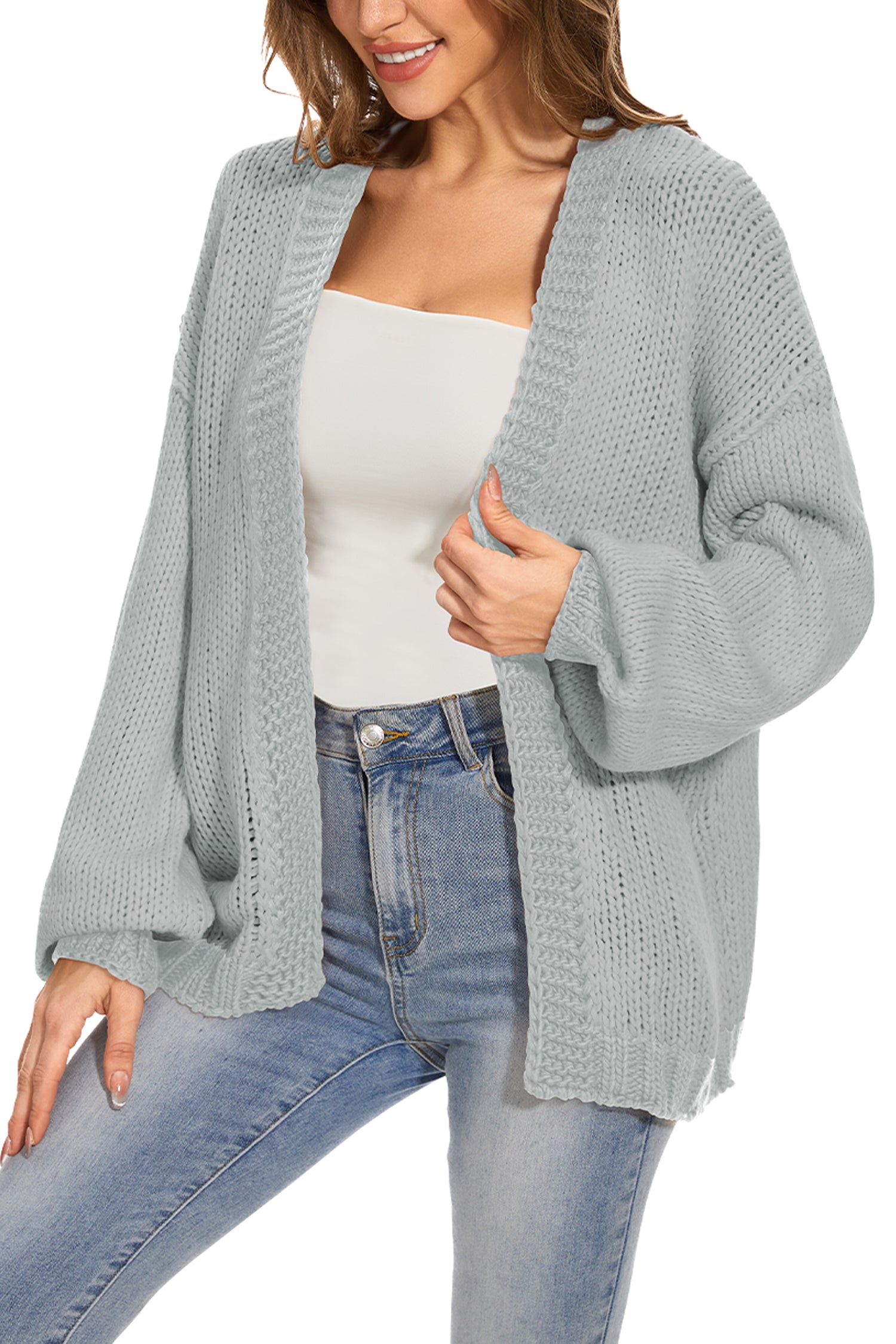 Cakulo Women's Oversized Chunky Knit Cardigan 2024