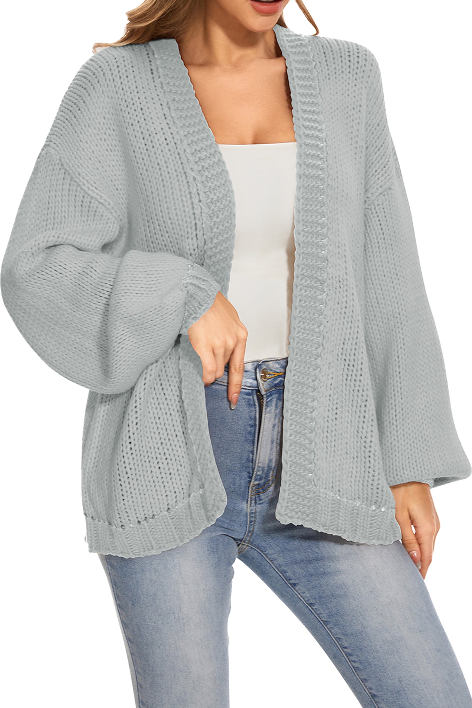 Cakulo Women's Oversized Chunky Knit Cardigan 2024