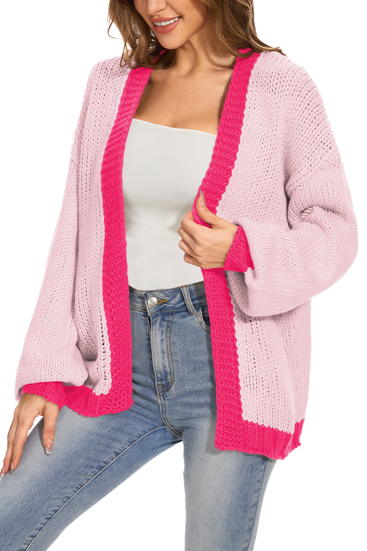 Cakulo Women's Oversized Chunky Knit Cardigan 2024