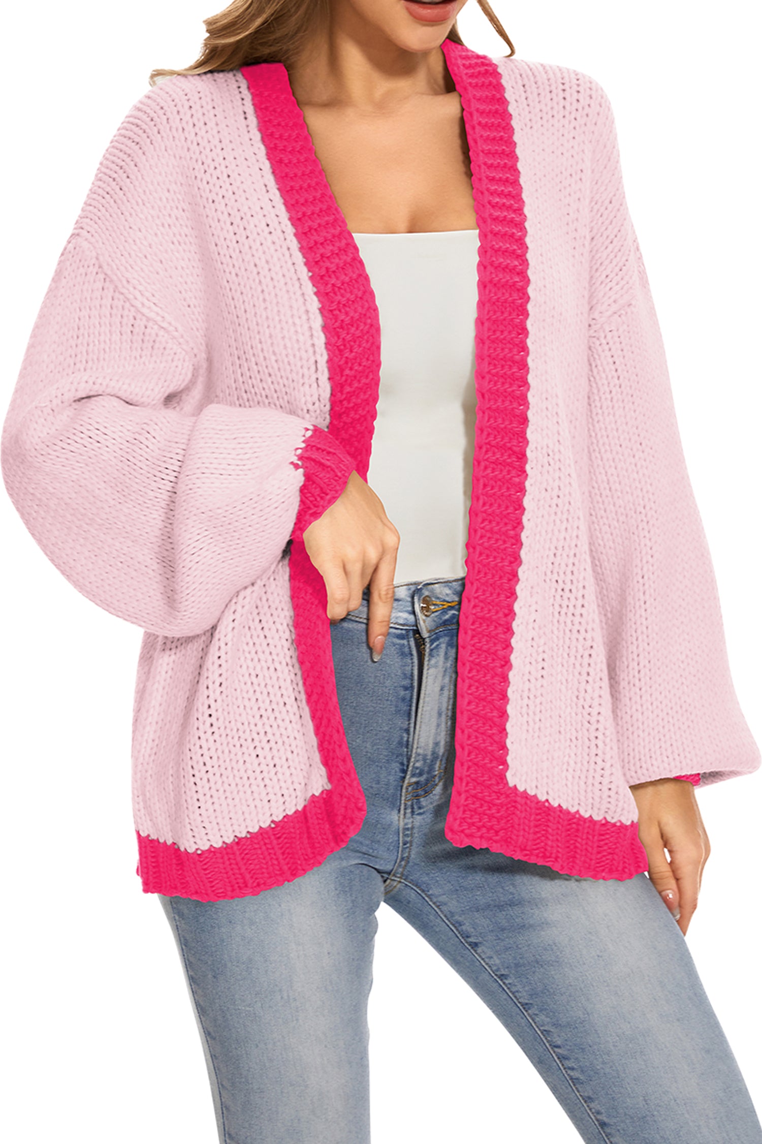 Cakulo Women's Oversized Chunky Knit Cardigan 2024