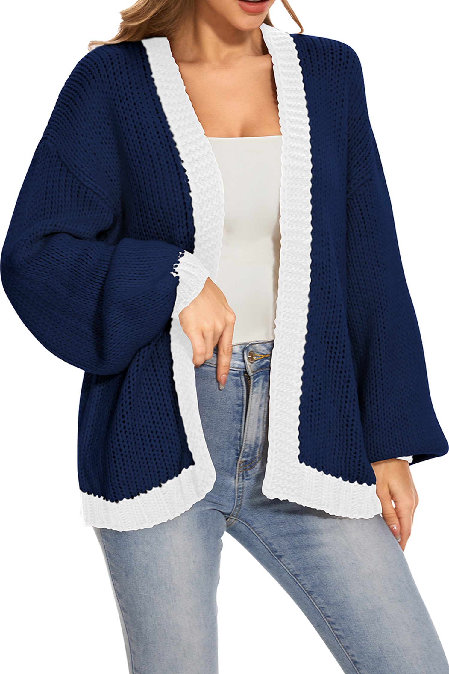 Cakulo Women's Oversized Chunky Knit Cardigan 2024