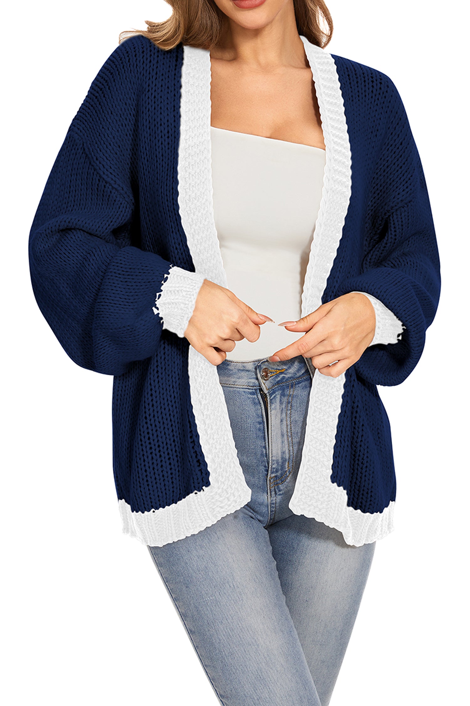 Cakulo Women's Oversized Chunky Knit Cardigan 2024