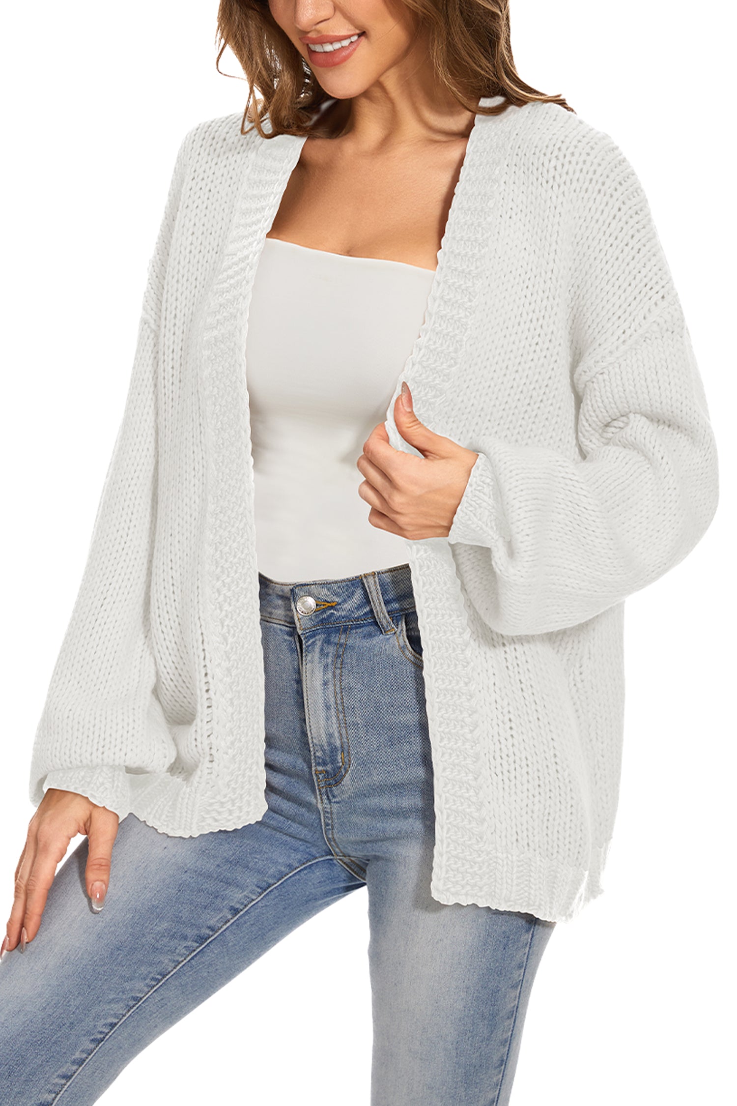 Cakulo Women's Oversized Chunky Knit Cardigan 2024