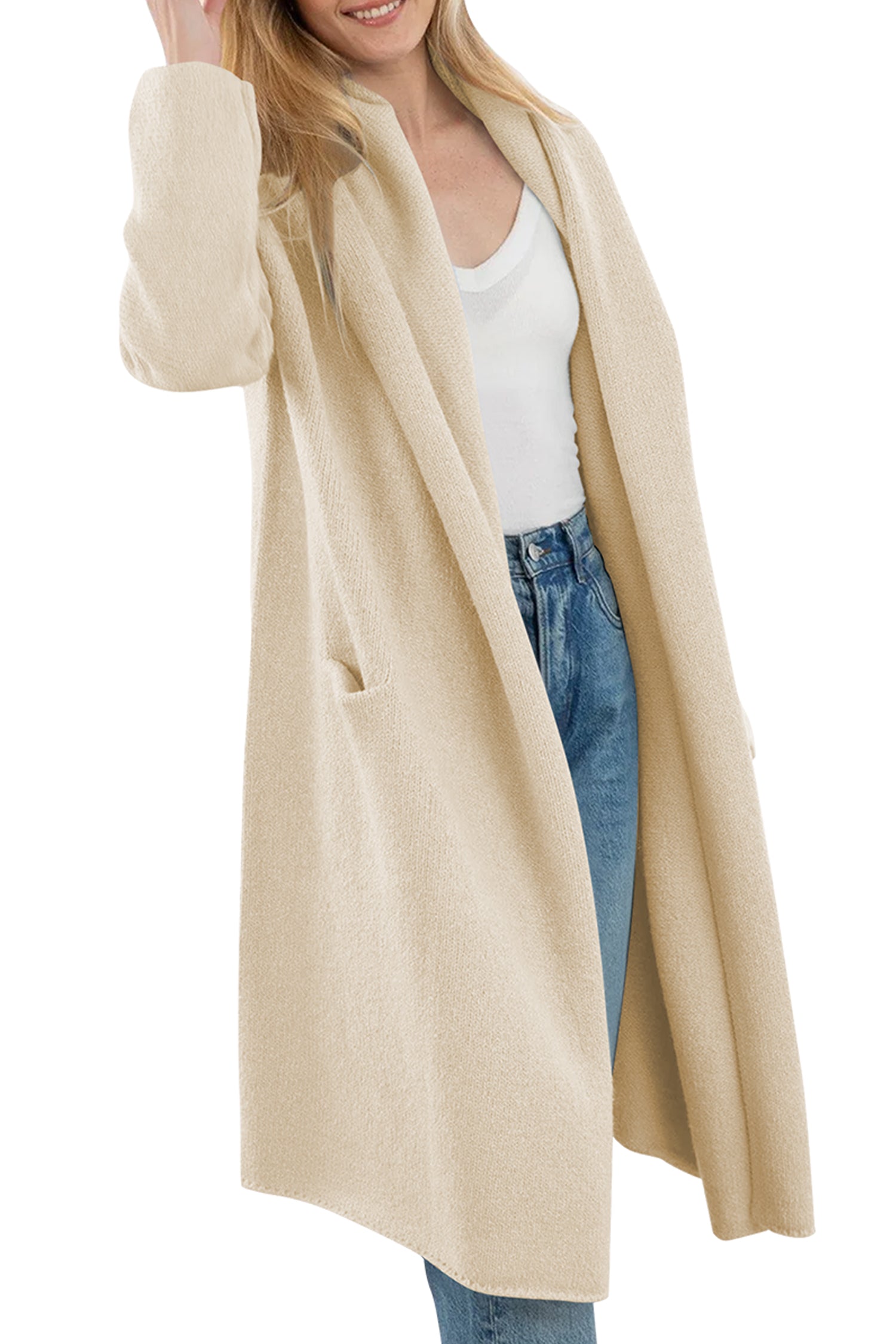 Cakulo Trendy Women's Oversized Hooded Fall Cardigan Sweater