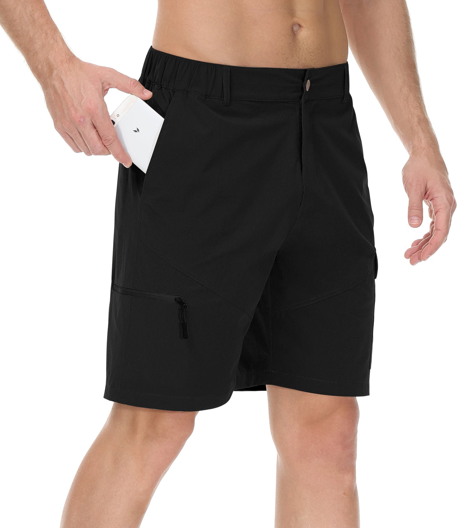 Cakulo Men's Water Resistant Hiking Cargo Casual Shorts