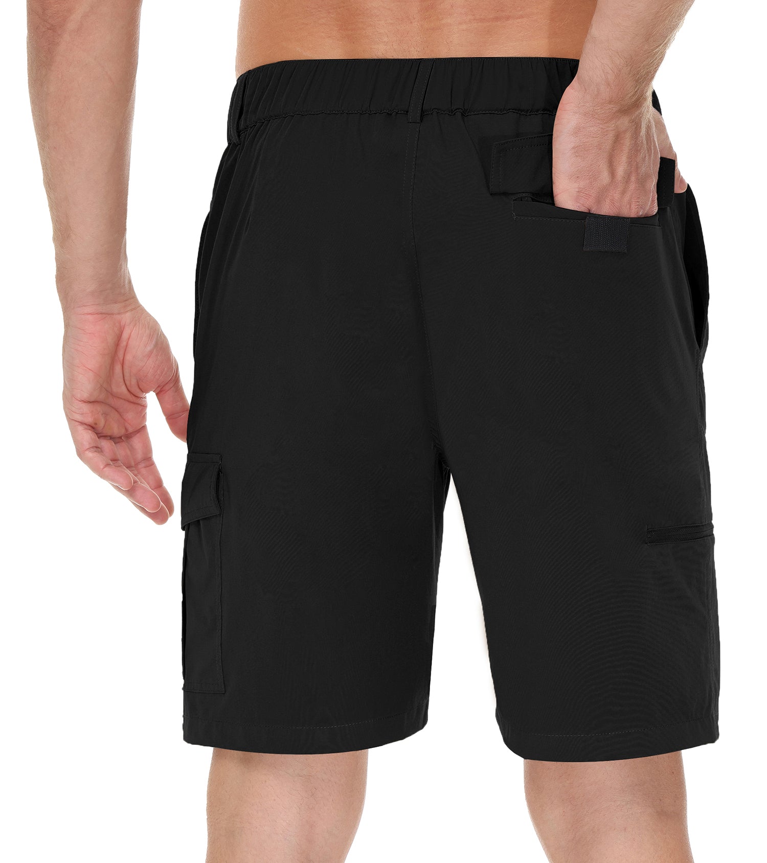 Cakulo Men's Water Resistant Hiking Cargo Casual Shorts