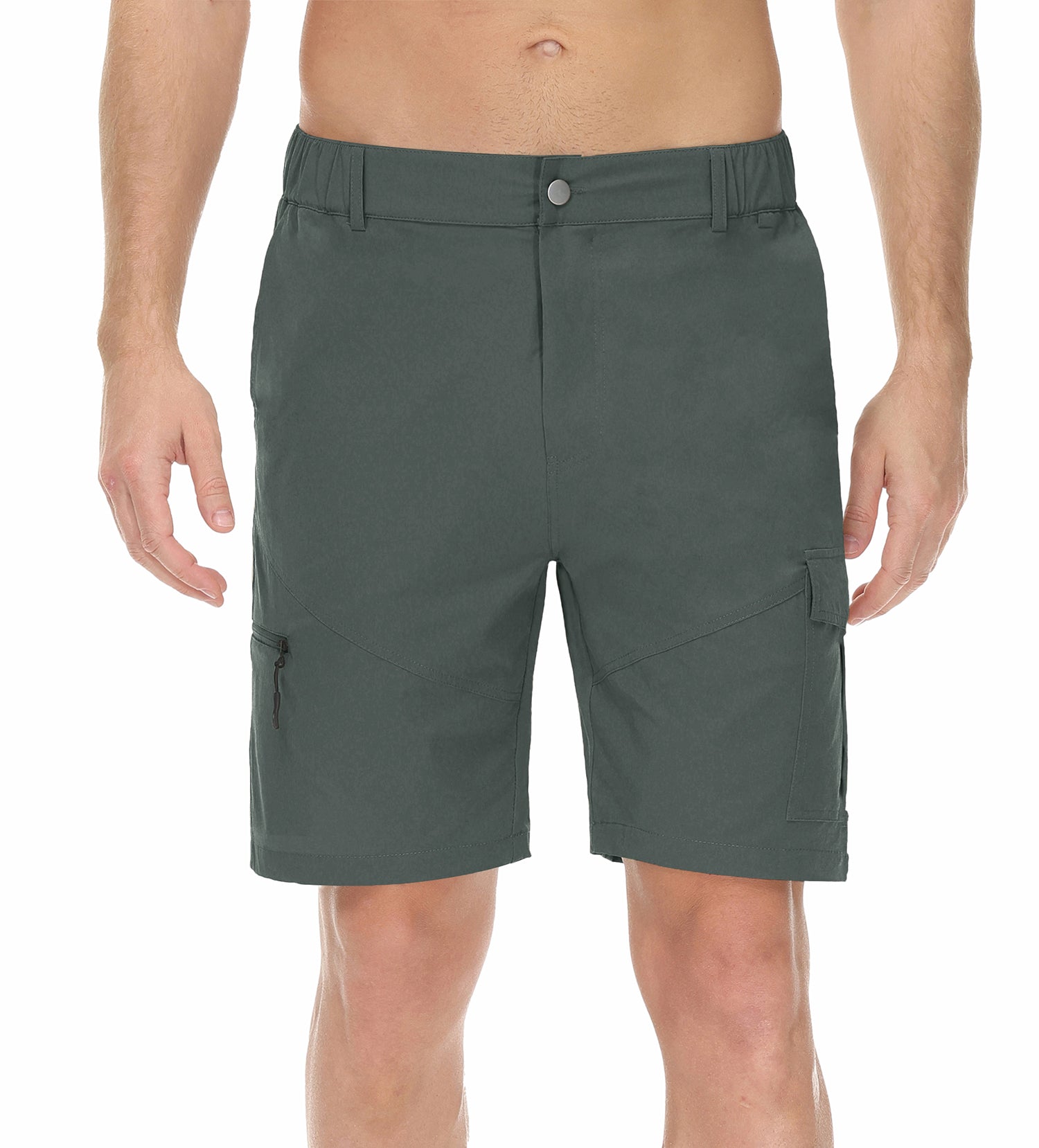 Cakulo Men's Water Resistant Hiking Cargo Casual Shorts