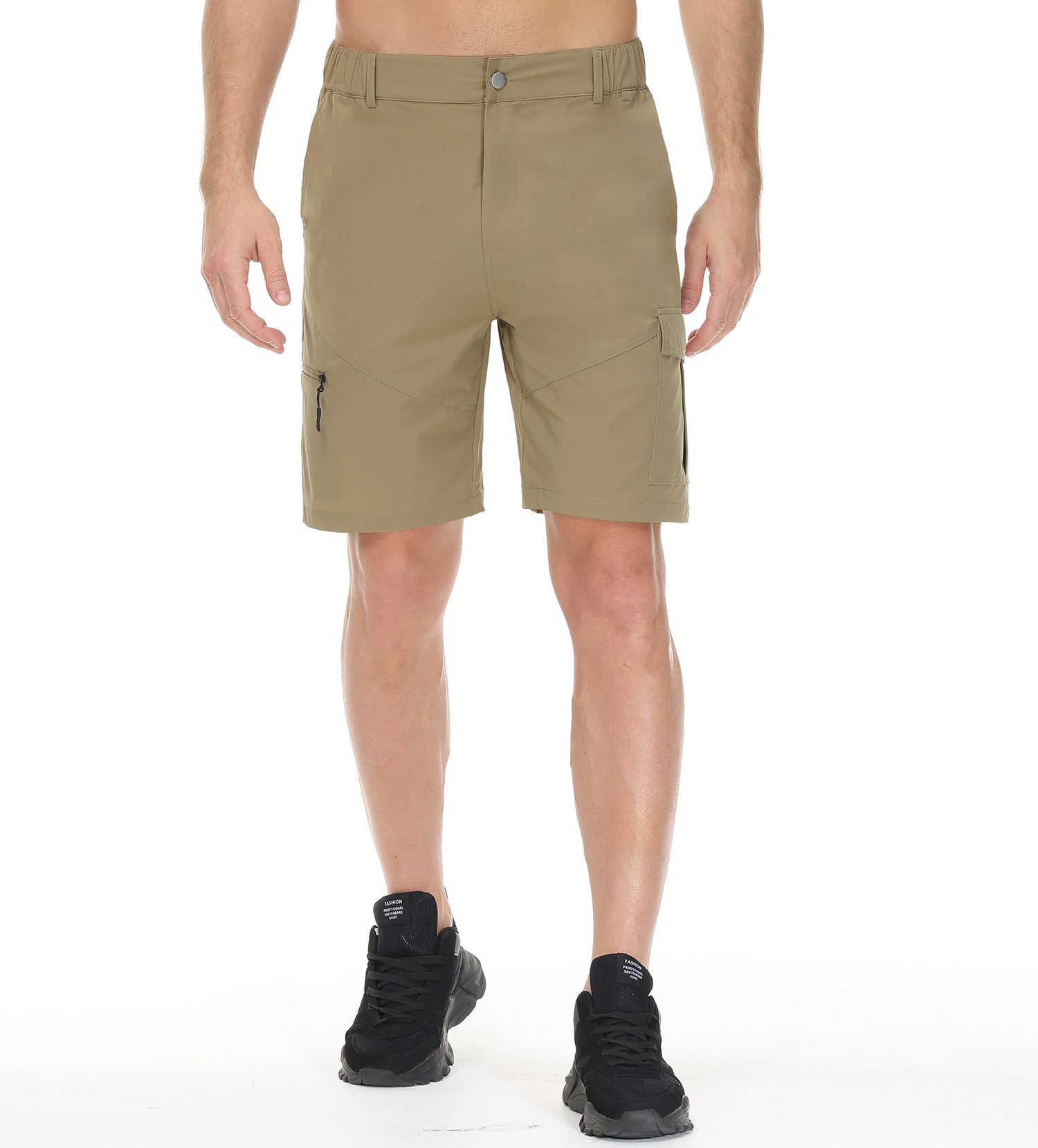 Cakulo Men's Water Resistant Hiking Cargo Casual Shorts