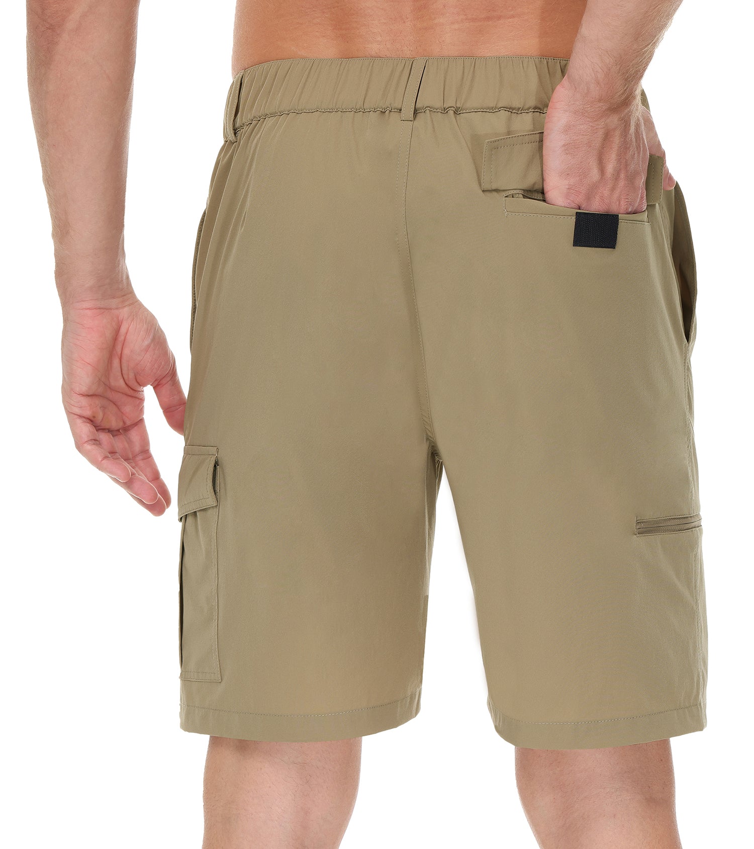 Cakulo Men's Water Resistant Hiking Cargo Casual Shorts