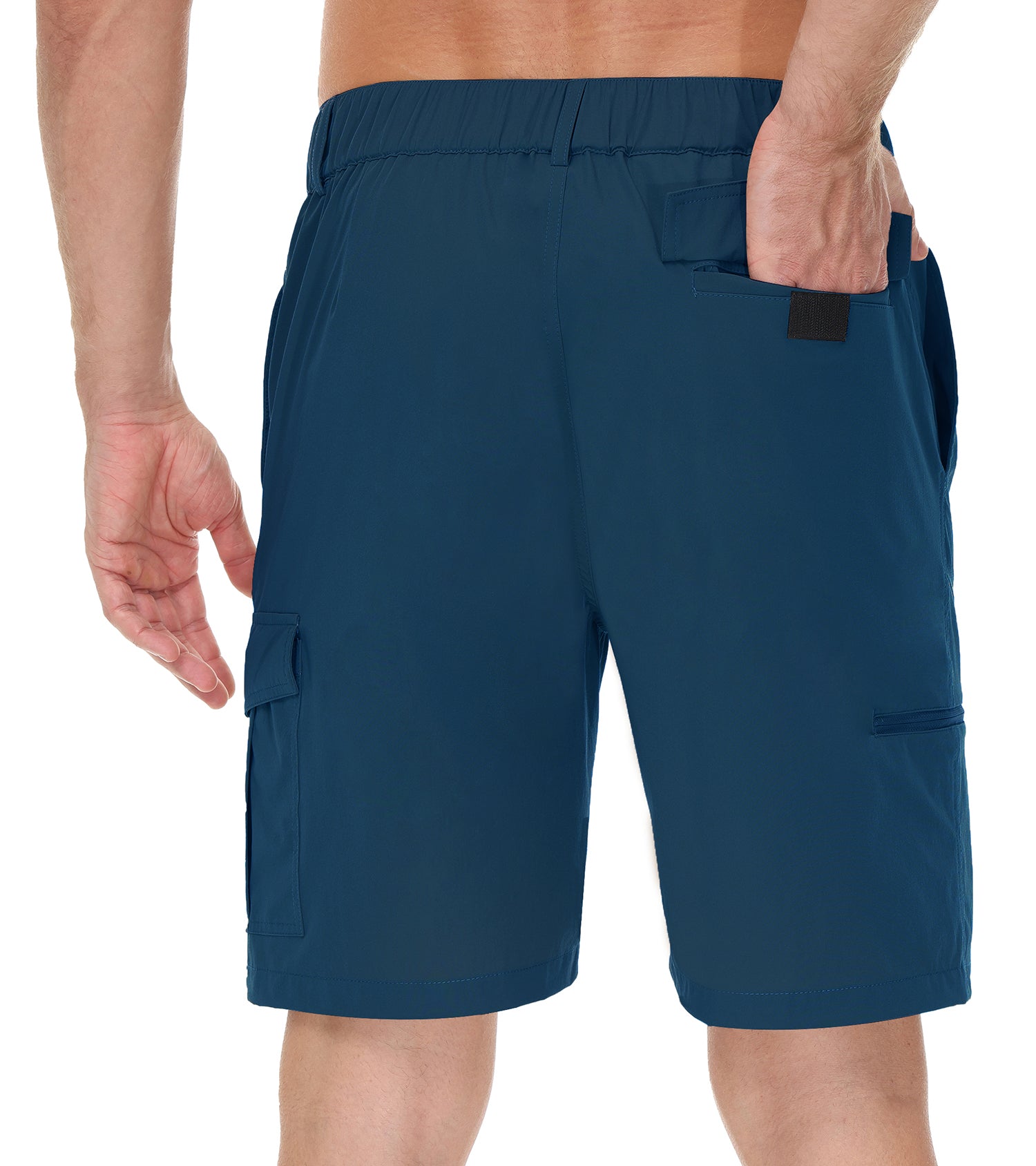 Cakulo Men's Water Resistant Hiking Cargo Casual Shorts