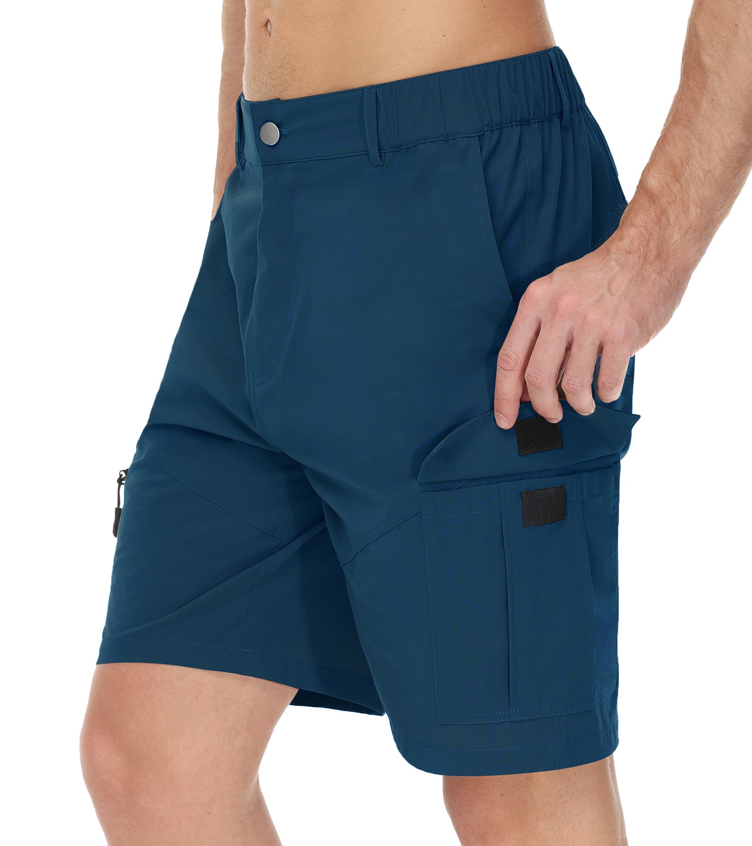 Cakulo Men's Water Resistant Hiking Cargo Casual Shorts