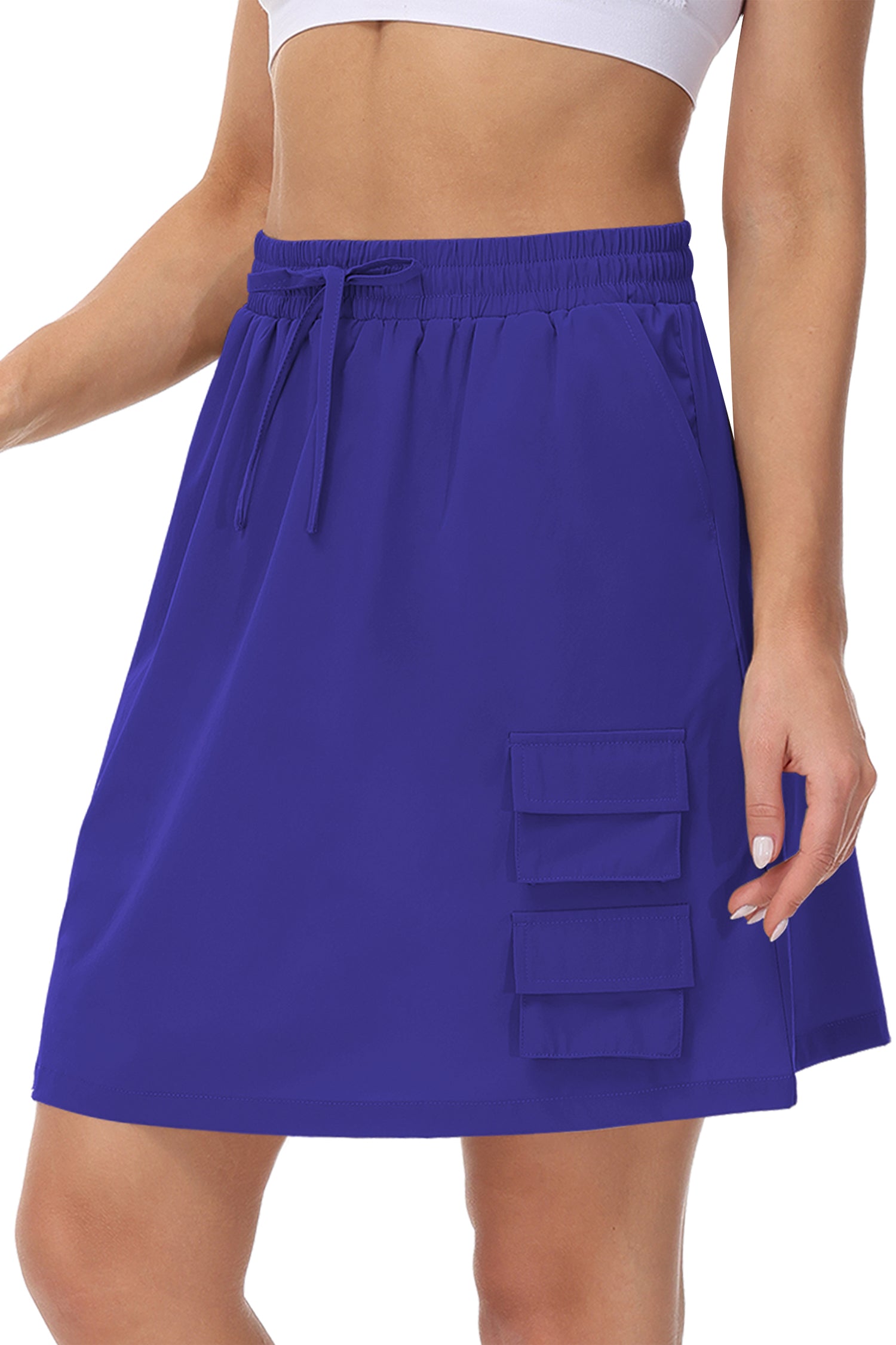 Cakulo High Waist Pleated Tennis Golf Skirt with Pockets