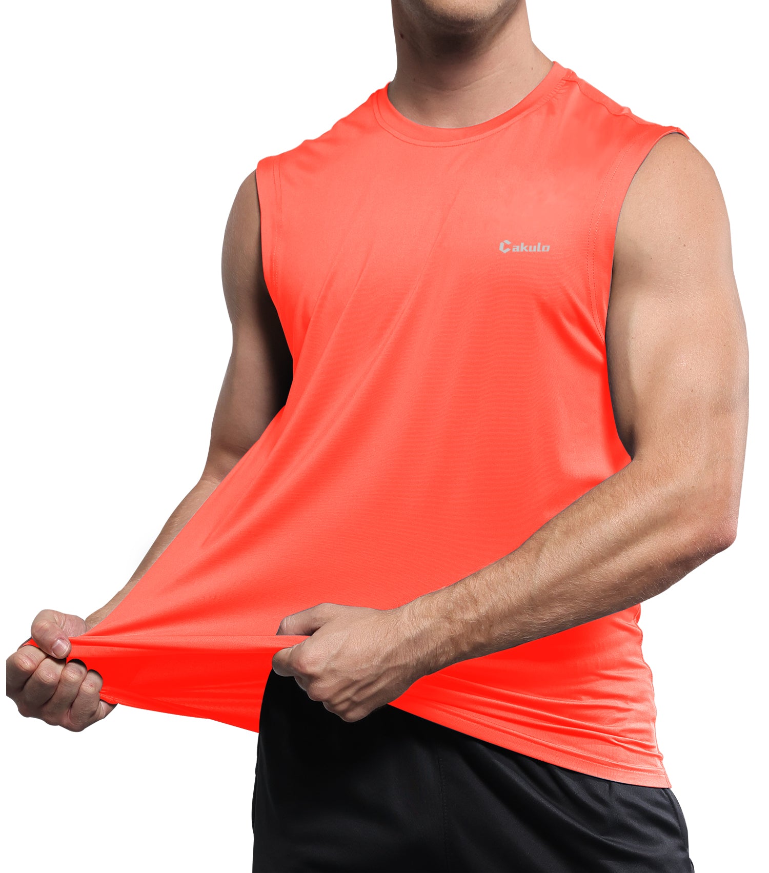 Cakulo Men's Neon Quick Dry Tank Gym to Beach Essentials