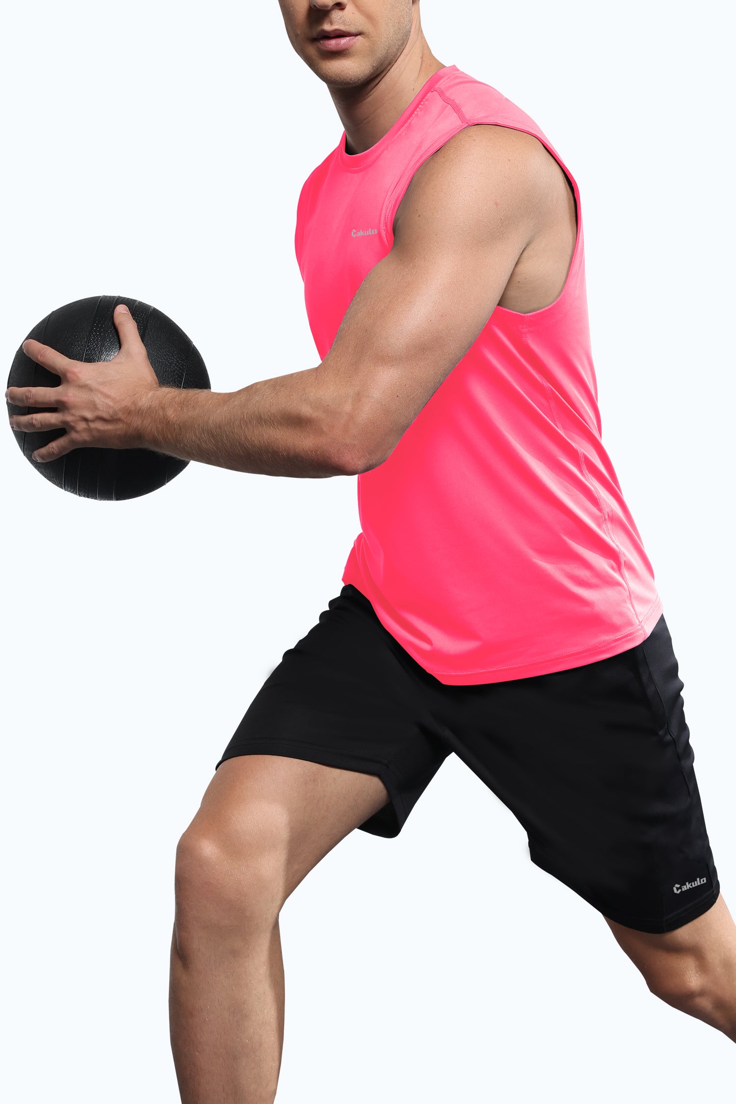 Cakulo Men's Neon Quick Dry Tank Gym to Beach Essentials