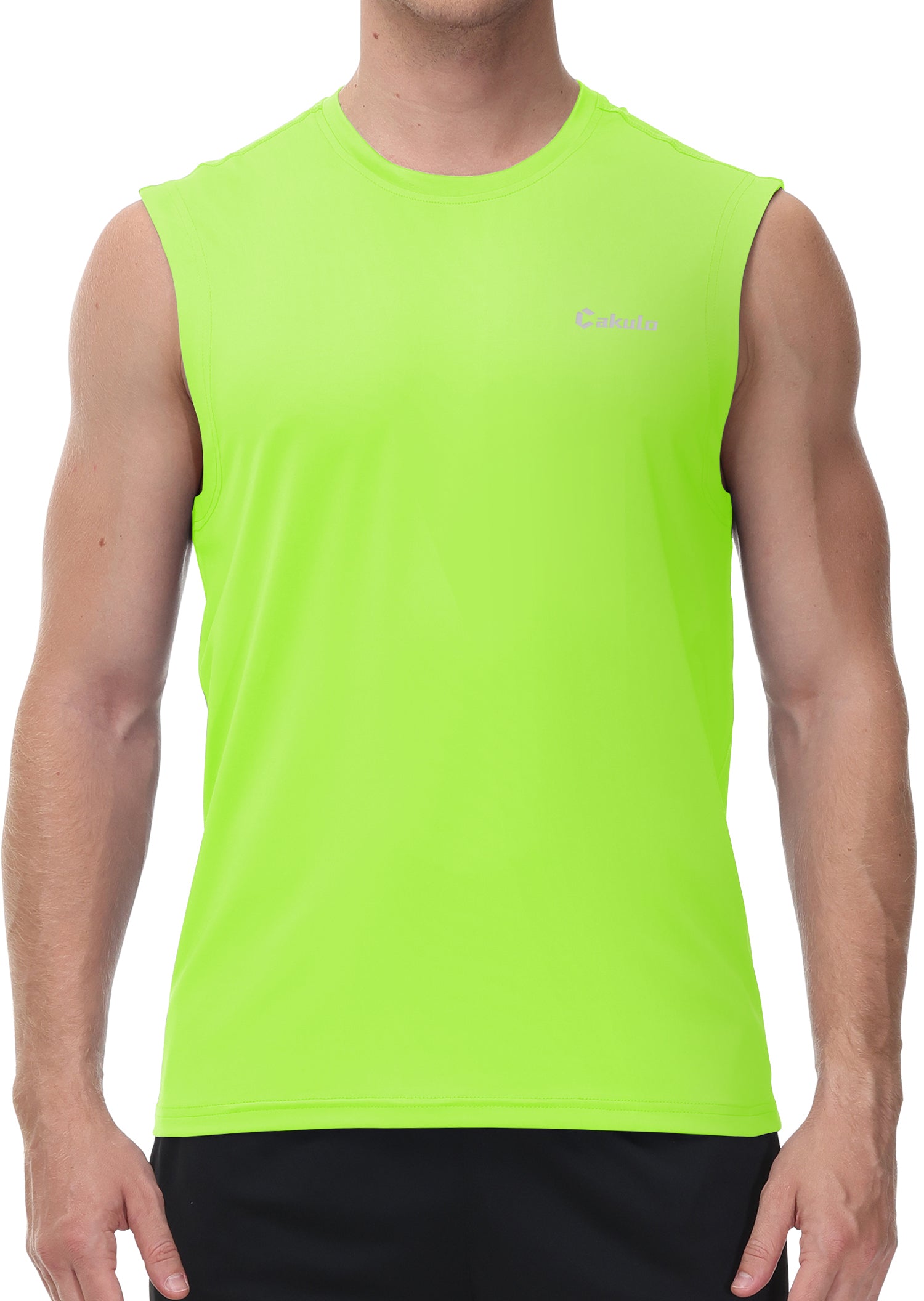 Cakulo Men's Neon Quick Dry Tank Gym to Beach Essentials