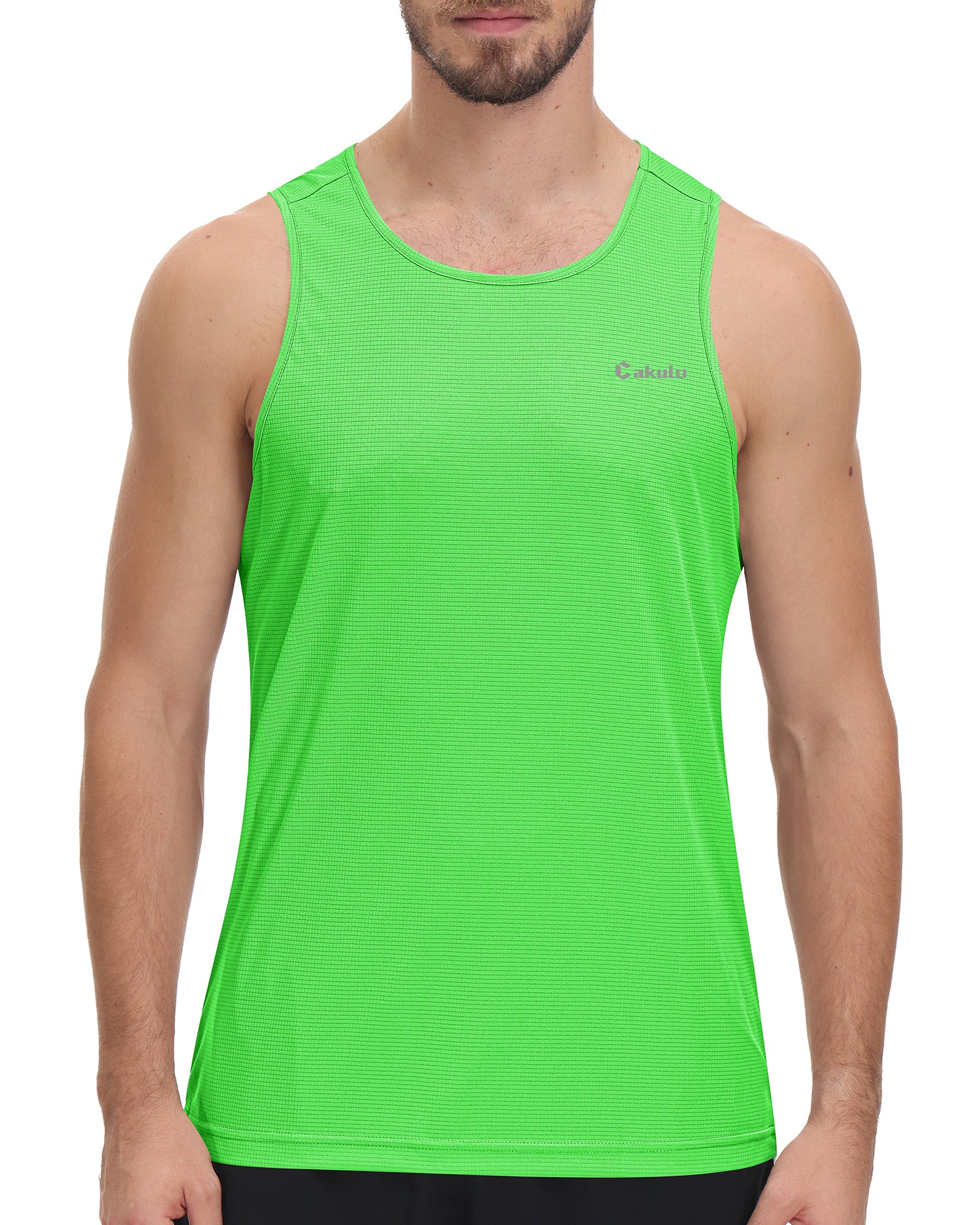 Cakulo Men's Neon Quick Dry Tank Gym to Beach Essentials