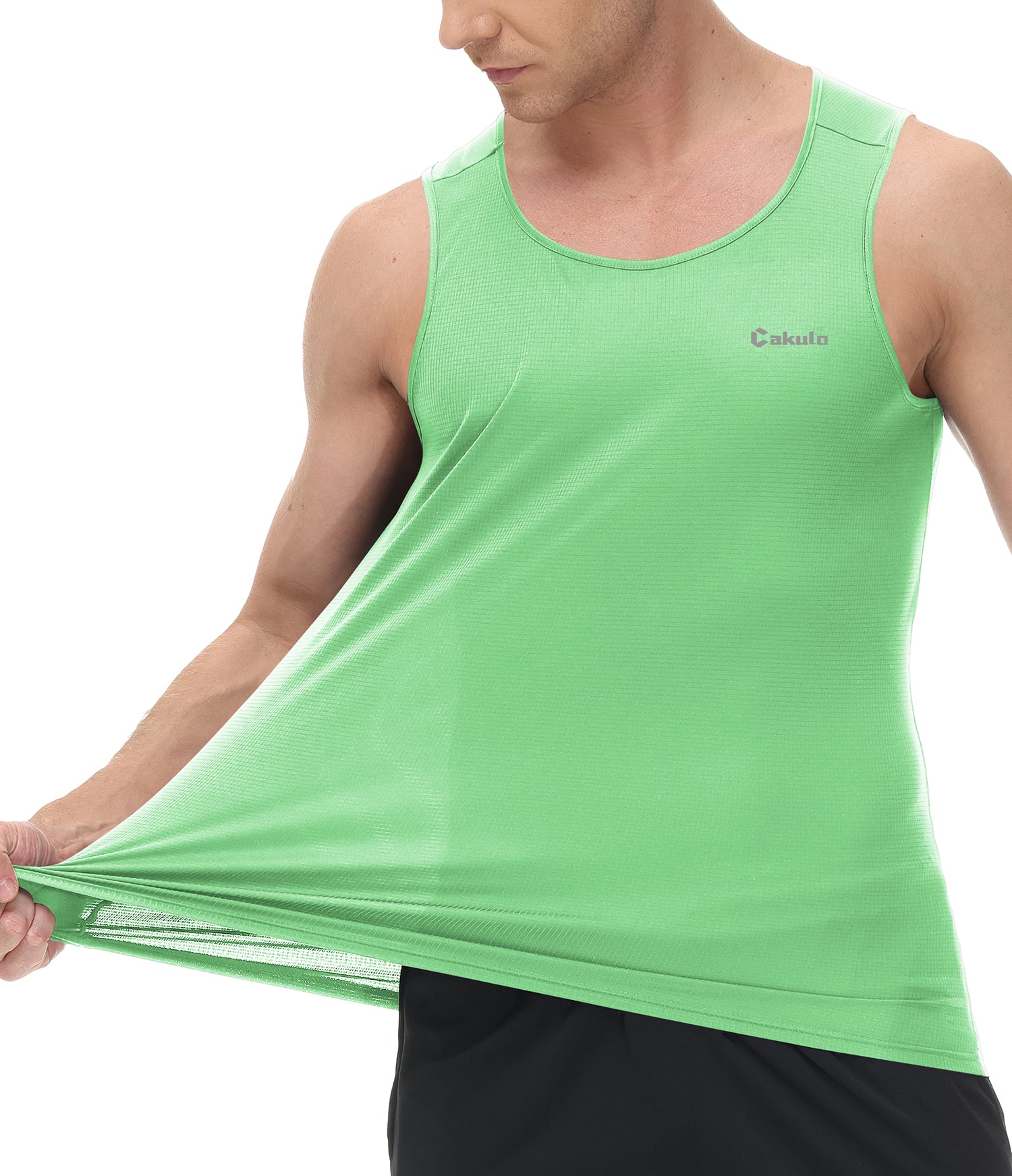 Cakulo Men's Neon Quick Dry Tank Gym to Beach Essentials