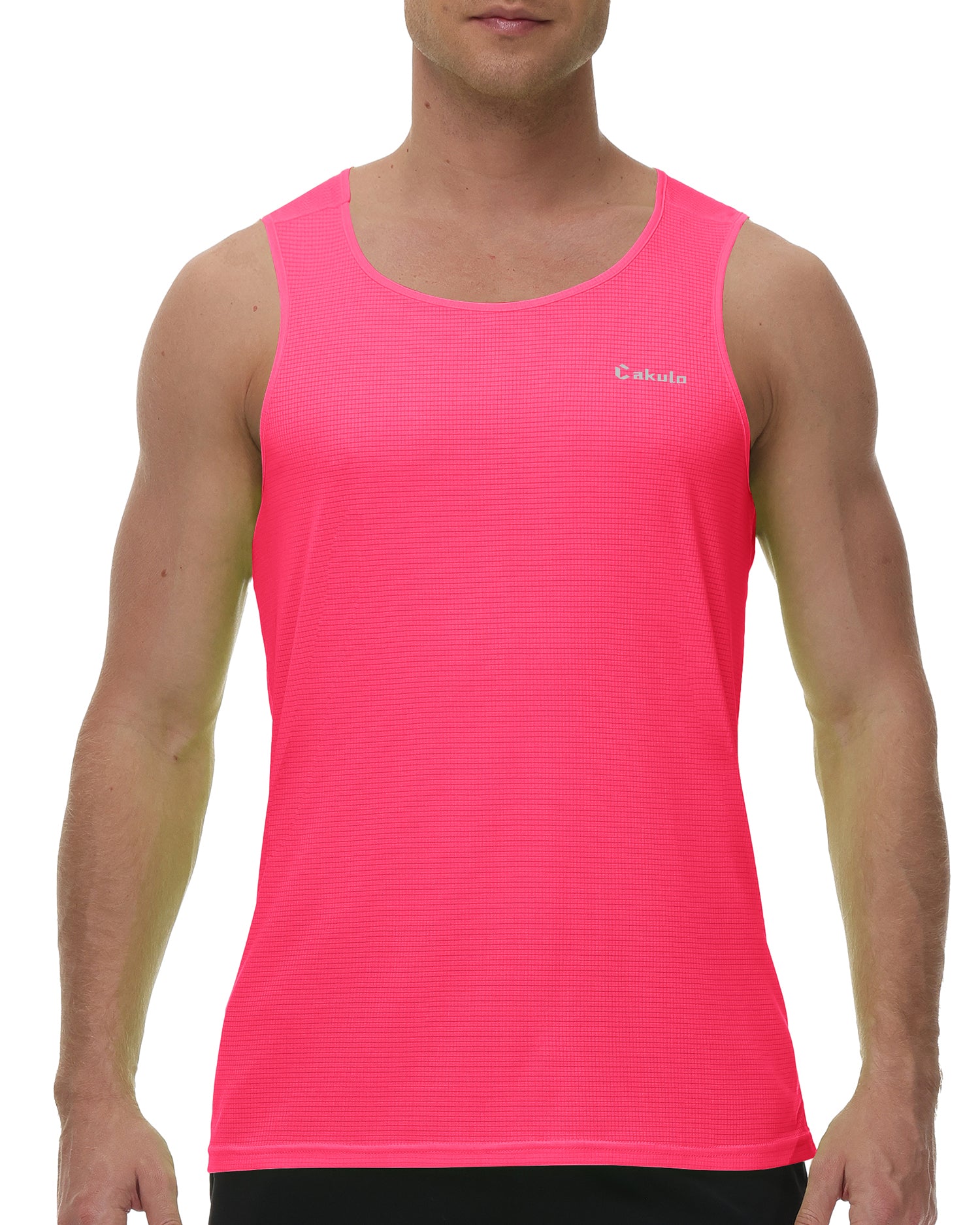 Cakulo Men's Neon Quick Dry Tank Gym to Beach Essentials