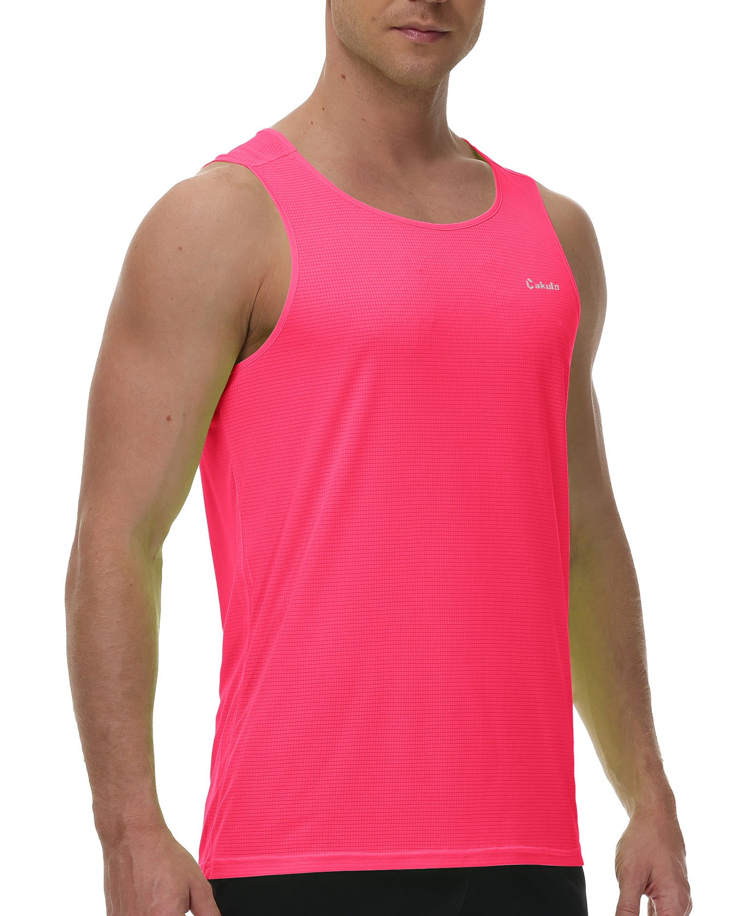 Cakulo Men's Neon Quick Dry Tank Gym to Beach Essentials